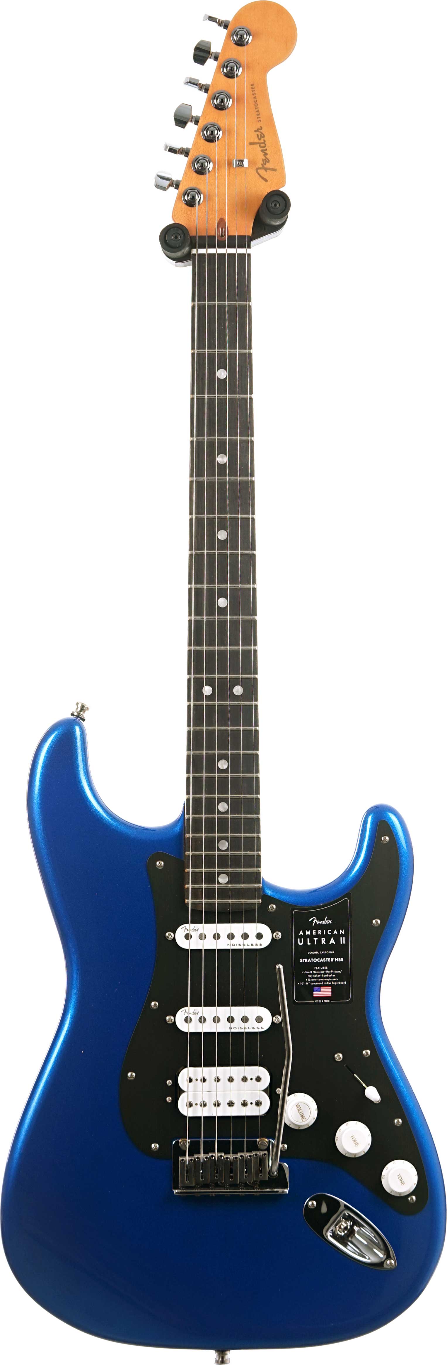 Fender American Ultra II Stratocaster HSS Ebony Fingerboard Noble Blue #US240035655