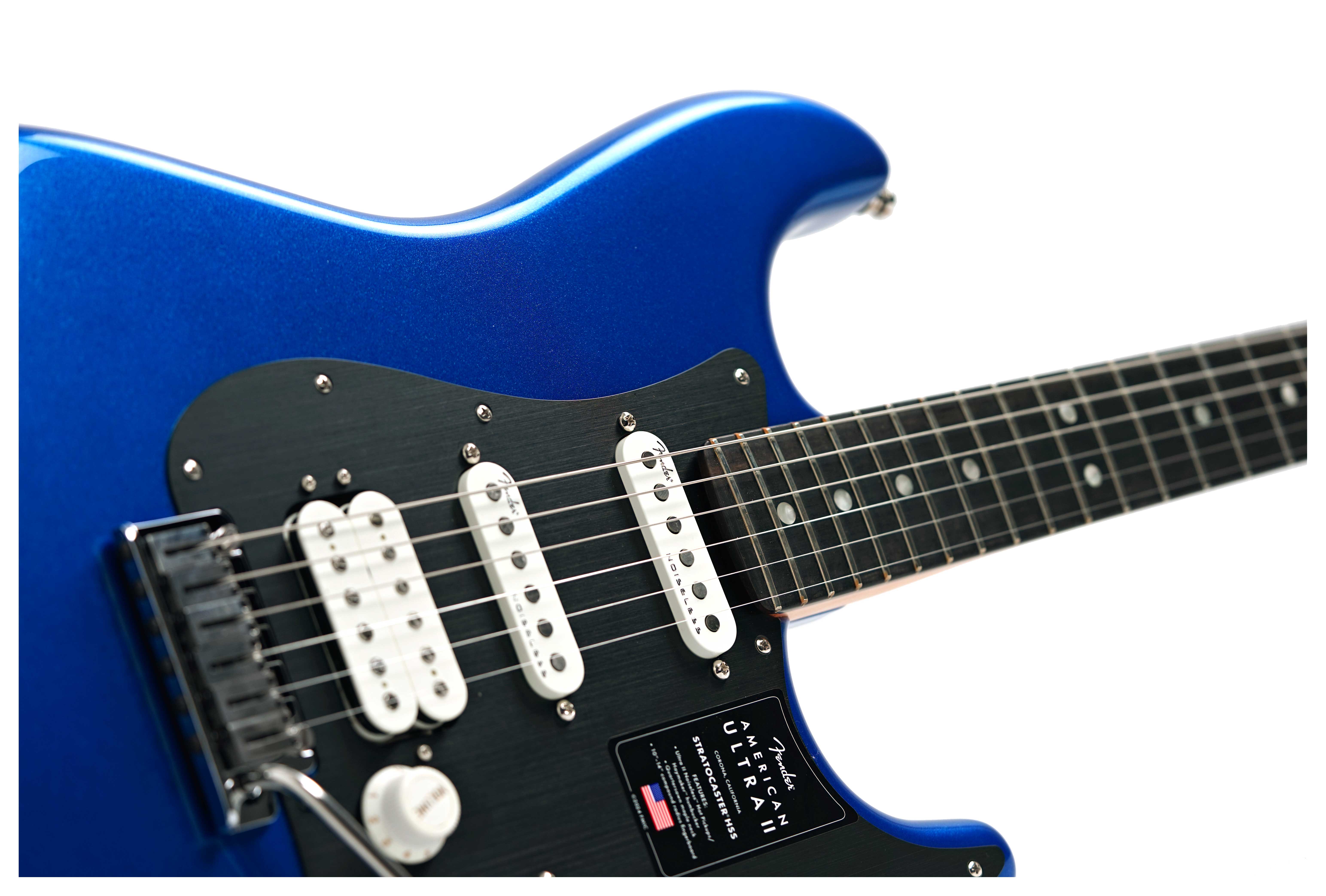 Fender American Ultra II Stratocaster HSS Ebony Fingerboard Noble Blue #US240035655