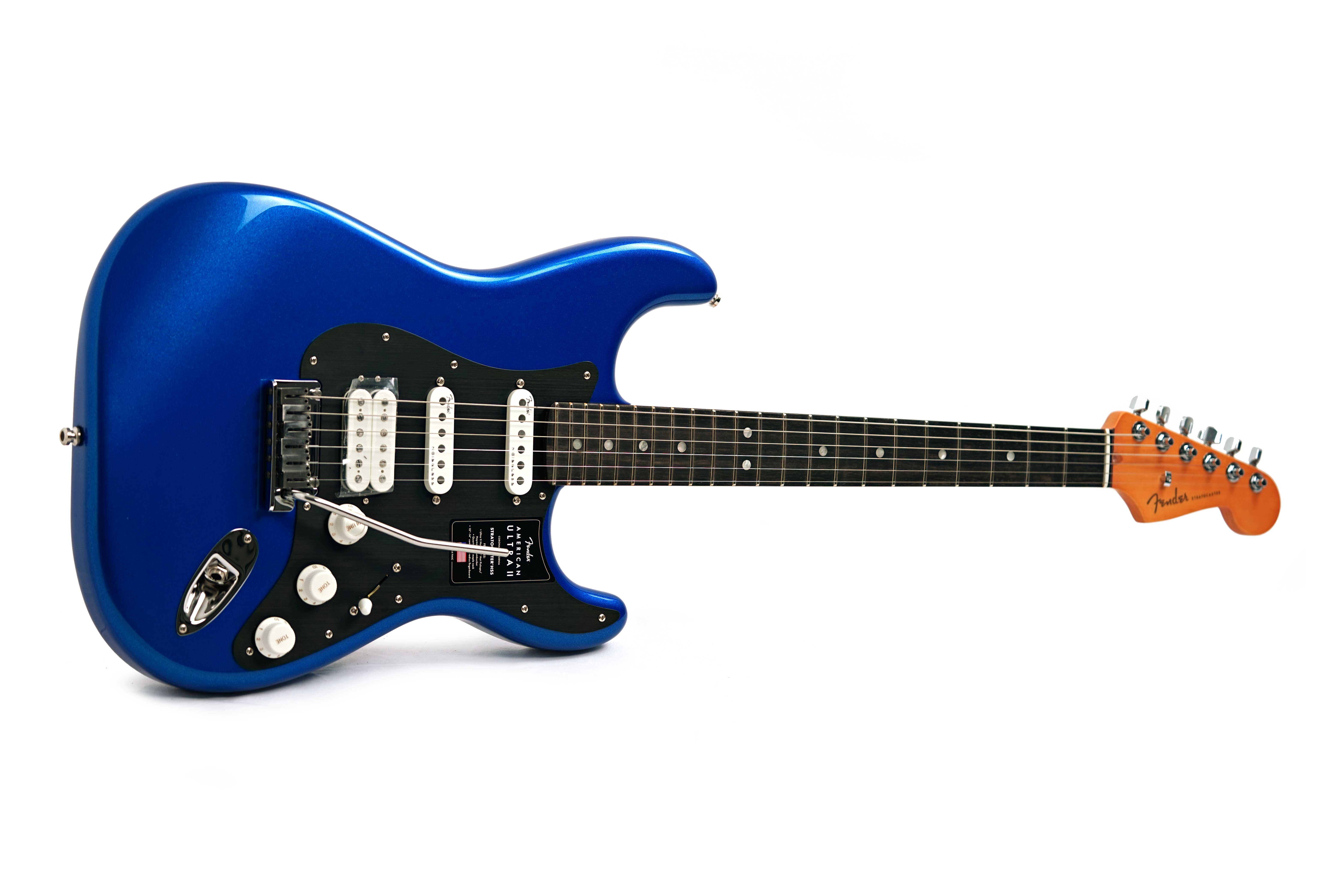 Fender American Ultra II Stratocaster HSS Ebony Fingerboard Noble Blue #US24064416