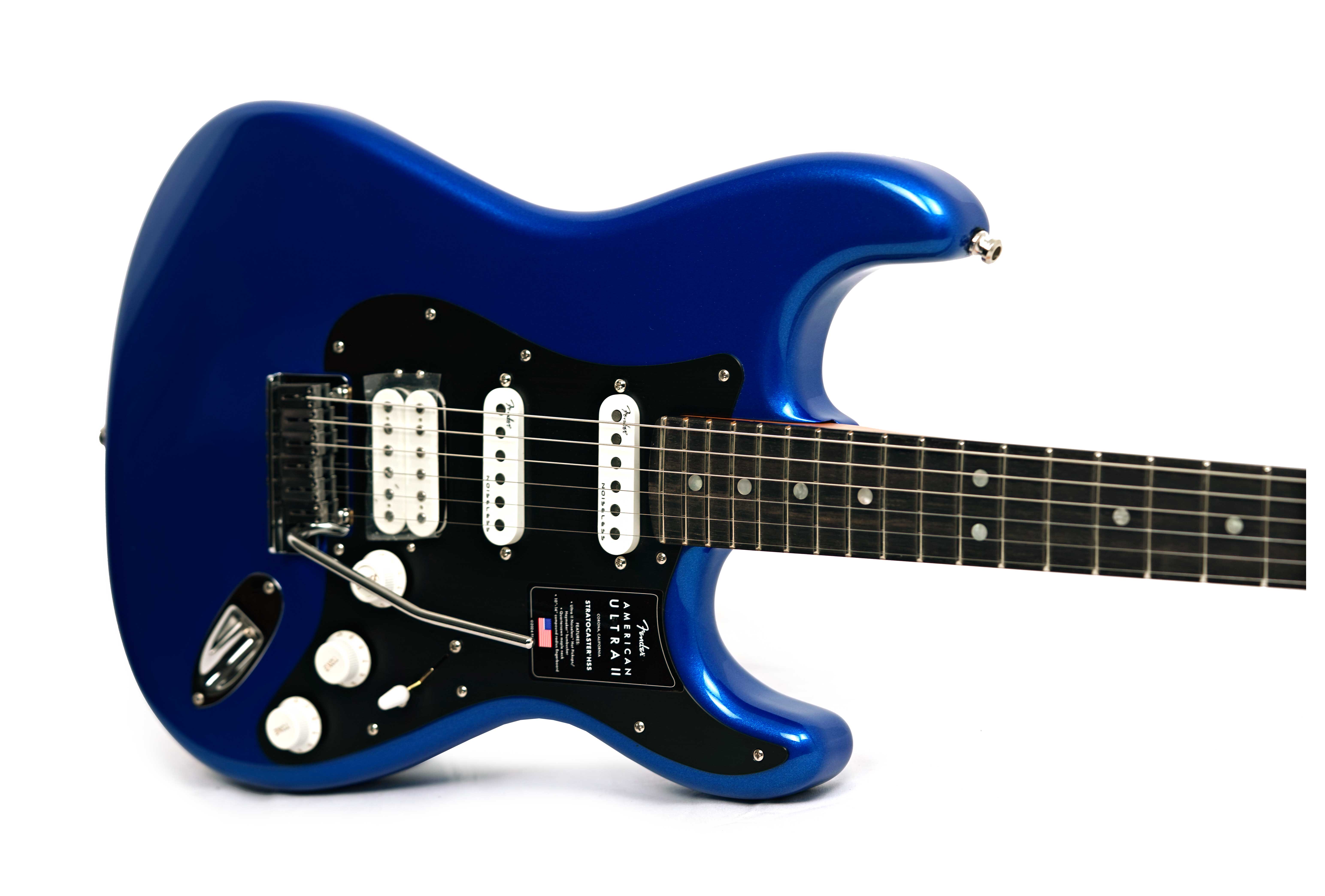 Fender American Ultra II Stratocaster HSS Ebony Fingerboard Noble Blue #US24064416
