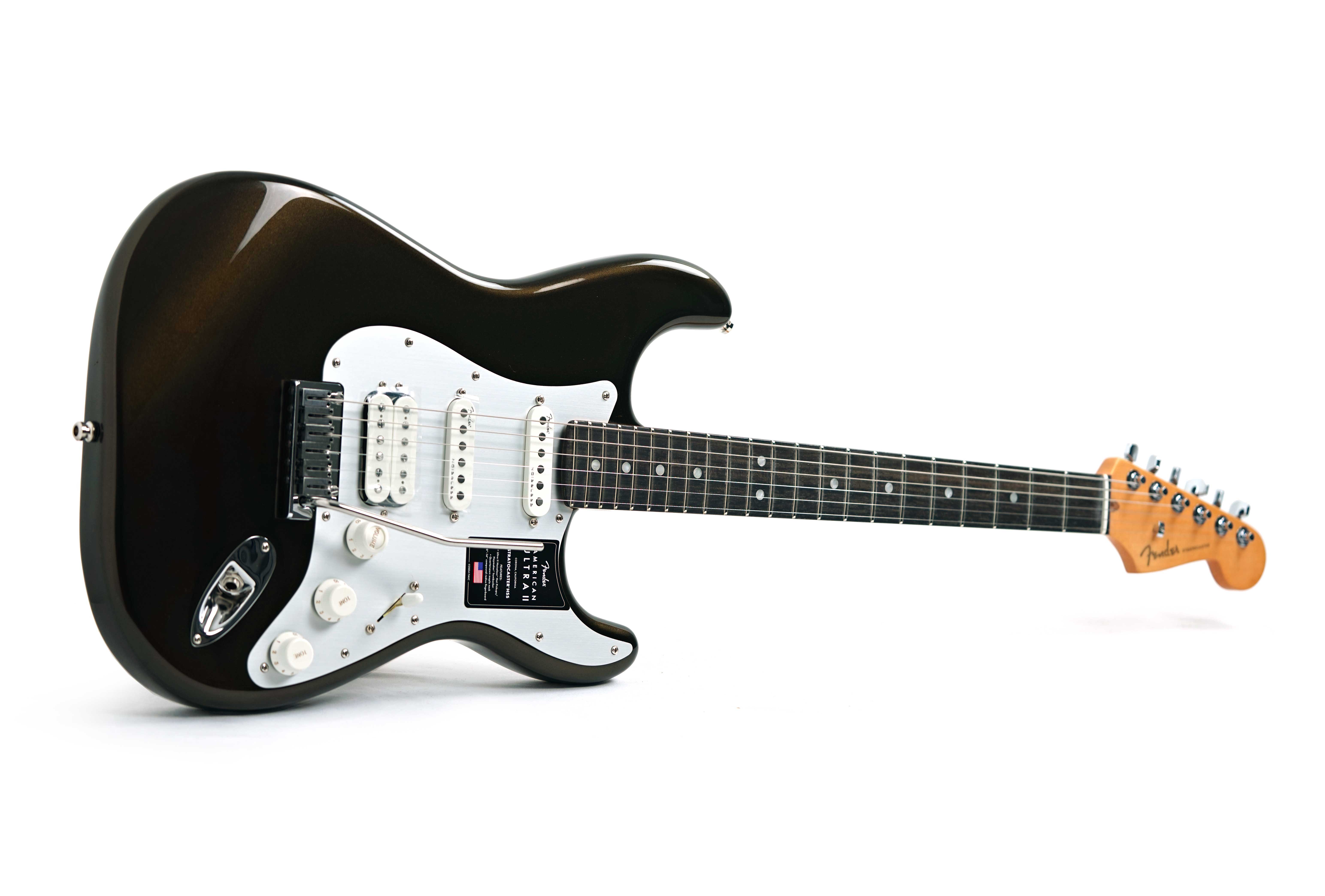 Fender American Ultra II Stratocaster HSS Ebony Fingerboard Texas Tea #US25013940