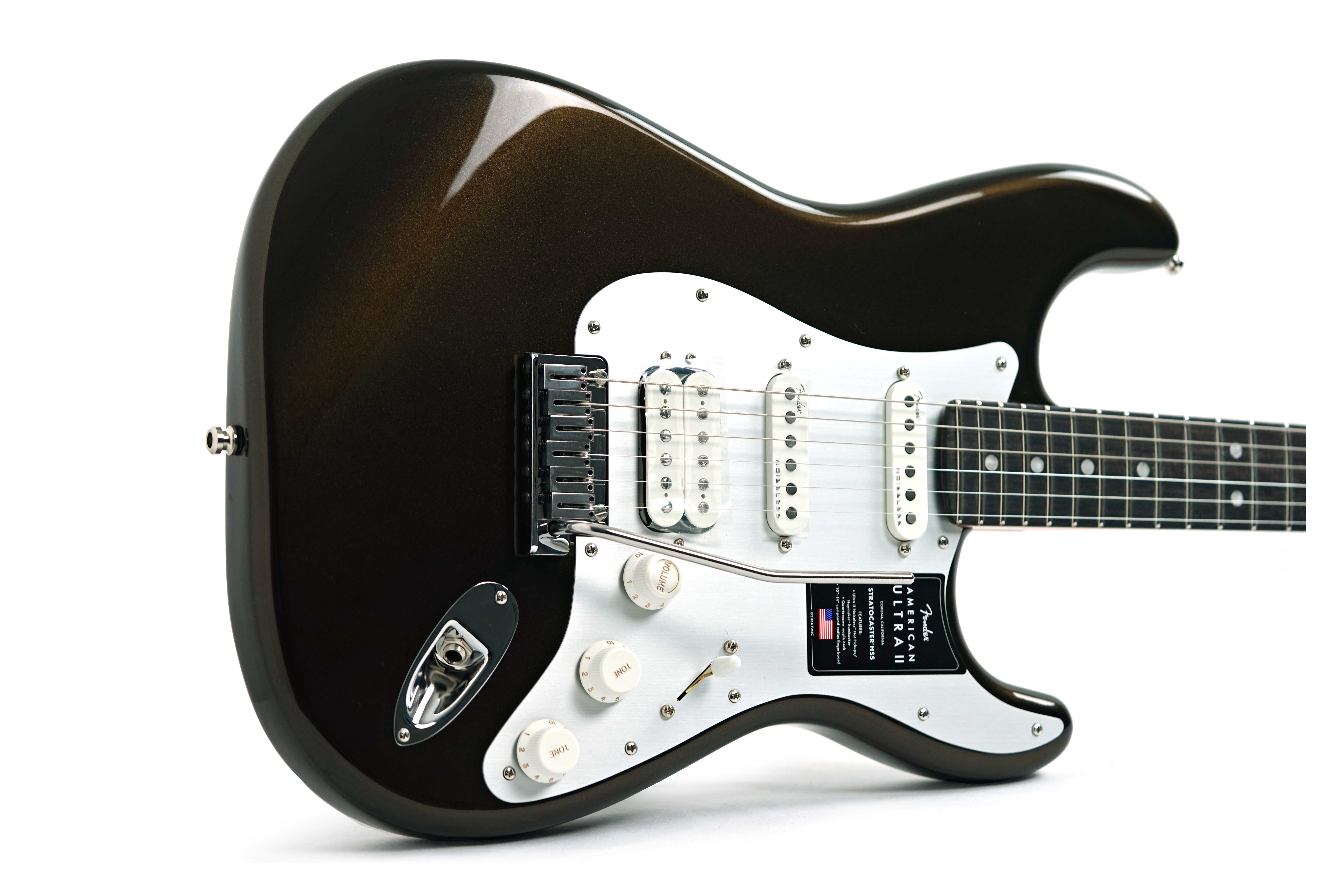 Fender American Ultra II Stratocaster HSS Ebony Fingerboard Texas Tea #US25013940