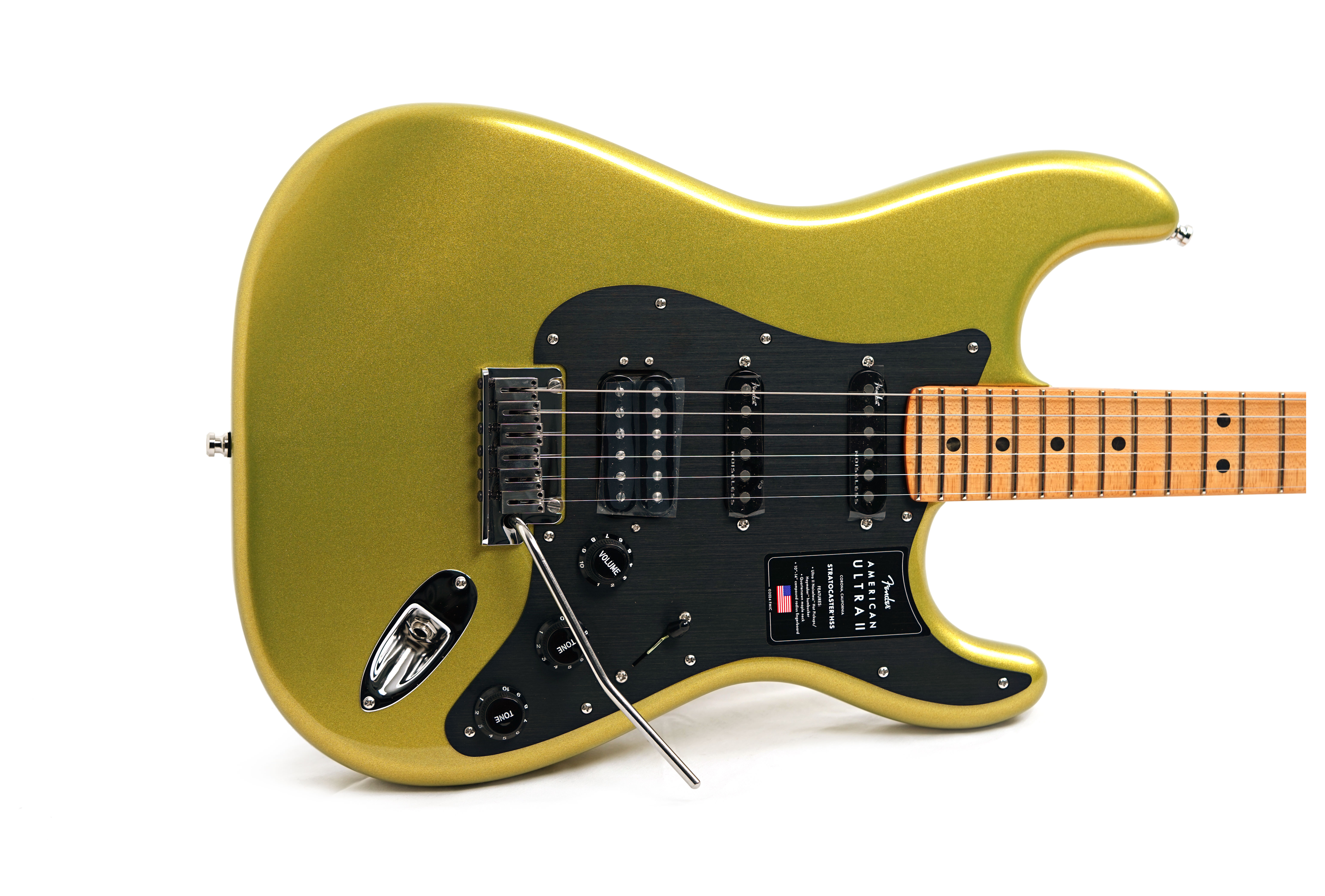 Fender American Ultra II Stratocaster HSS Maple Fingerboard Solar Flare #US240043285