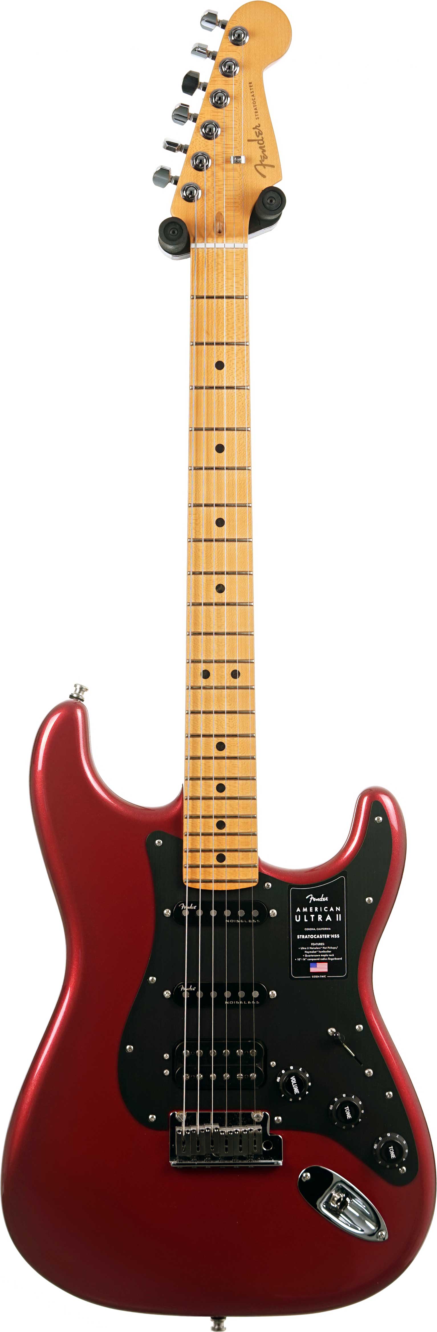 Fender American Ultra II Stratocaster HSS Maple Fingerboard Sinister Red (Ex-Demo) #US240032129