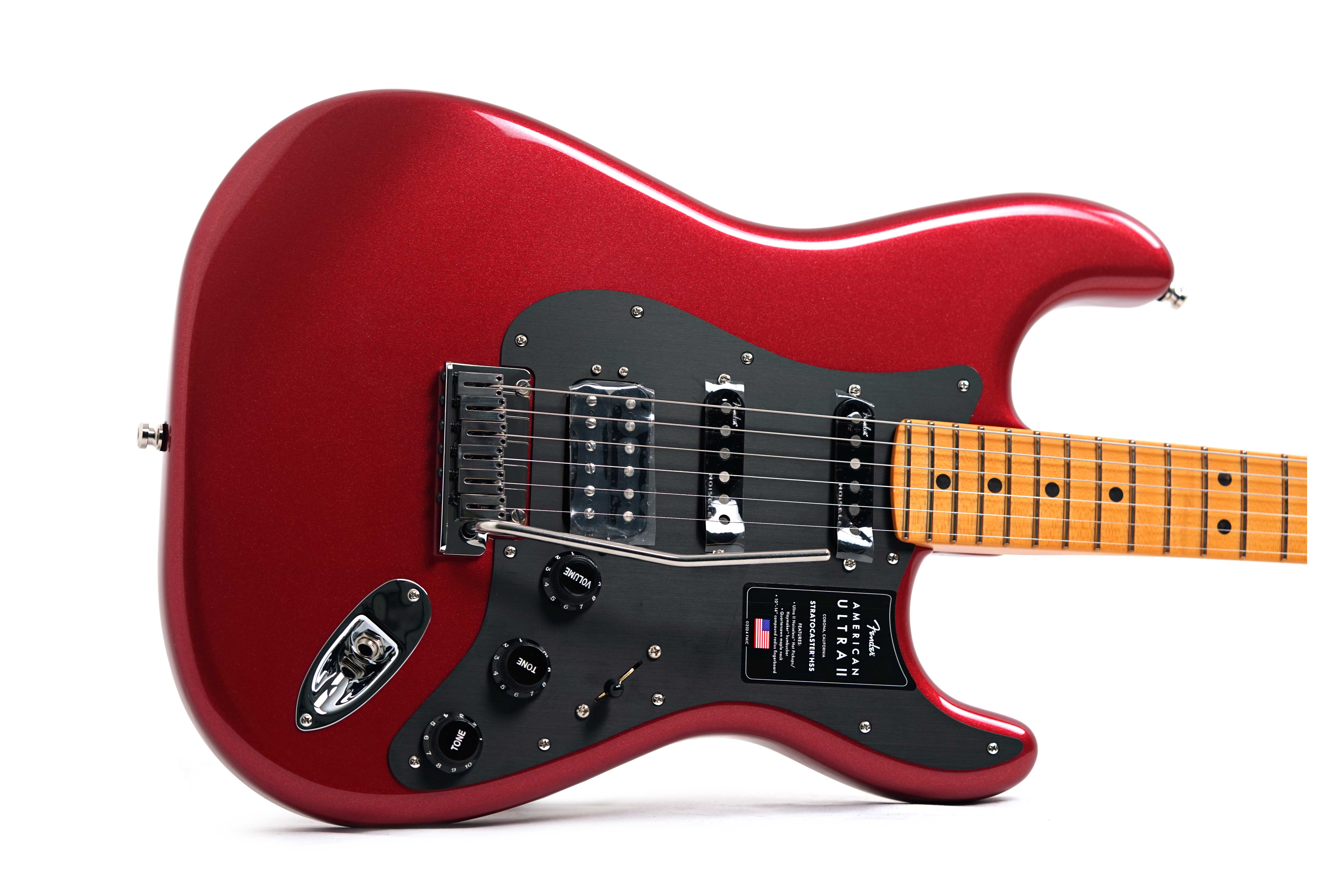 Fender American Ultra II Stratocaster HSS Maple Fingerboard Sinister Red #US25030938