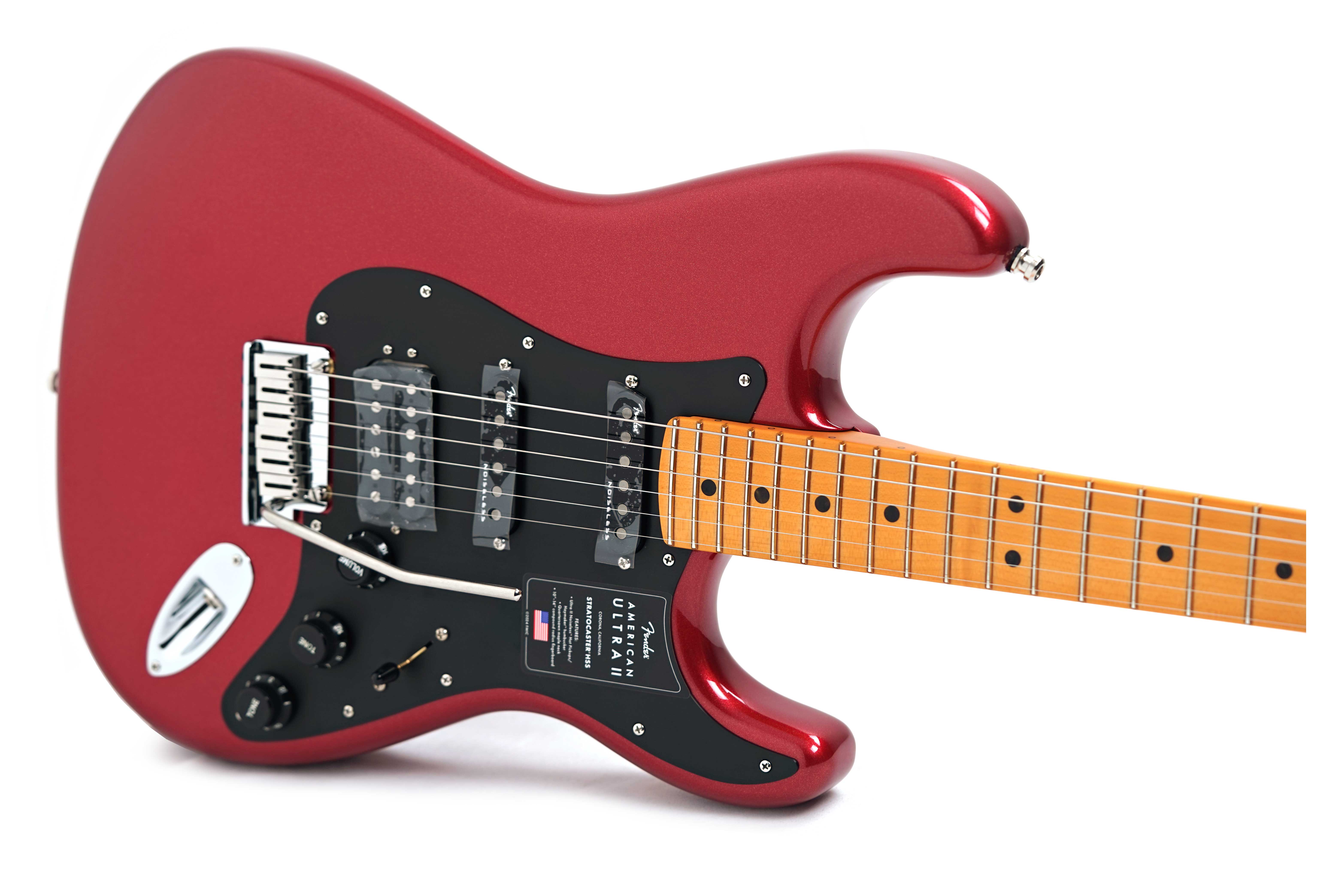 Fender American Ultra II Stratocaster HSS Maple Fingerboard Sinister Red #US25030938