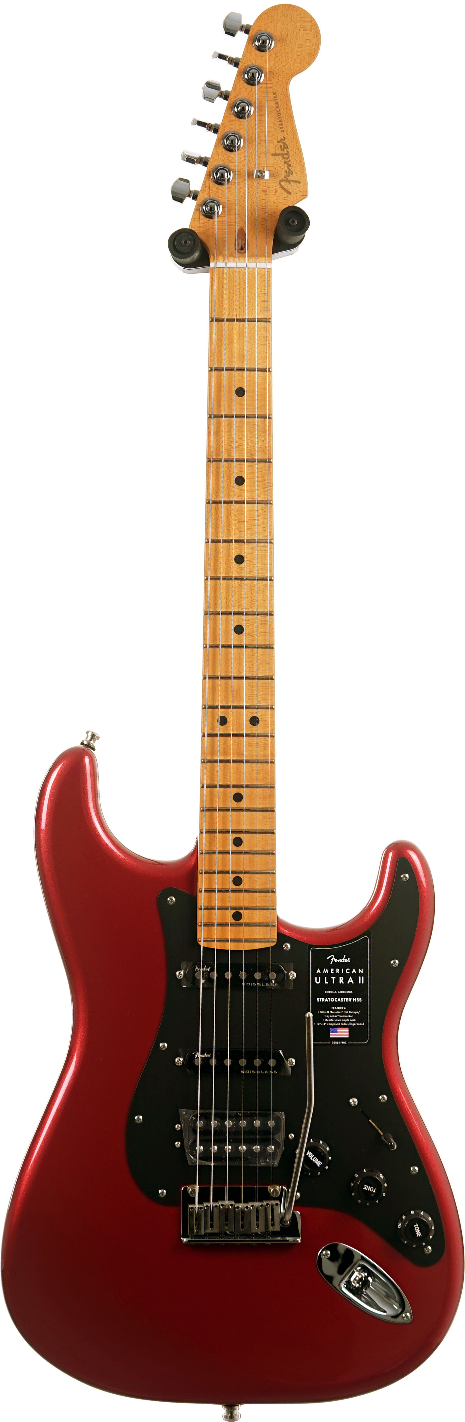 Fender American Ultra II Stratocaster HSS Maple Fingerboard Sinister Red #US25025176