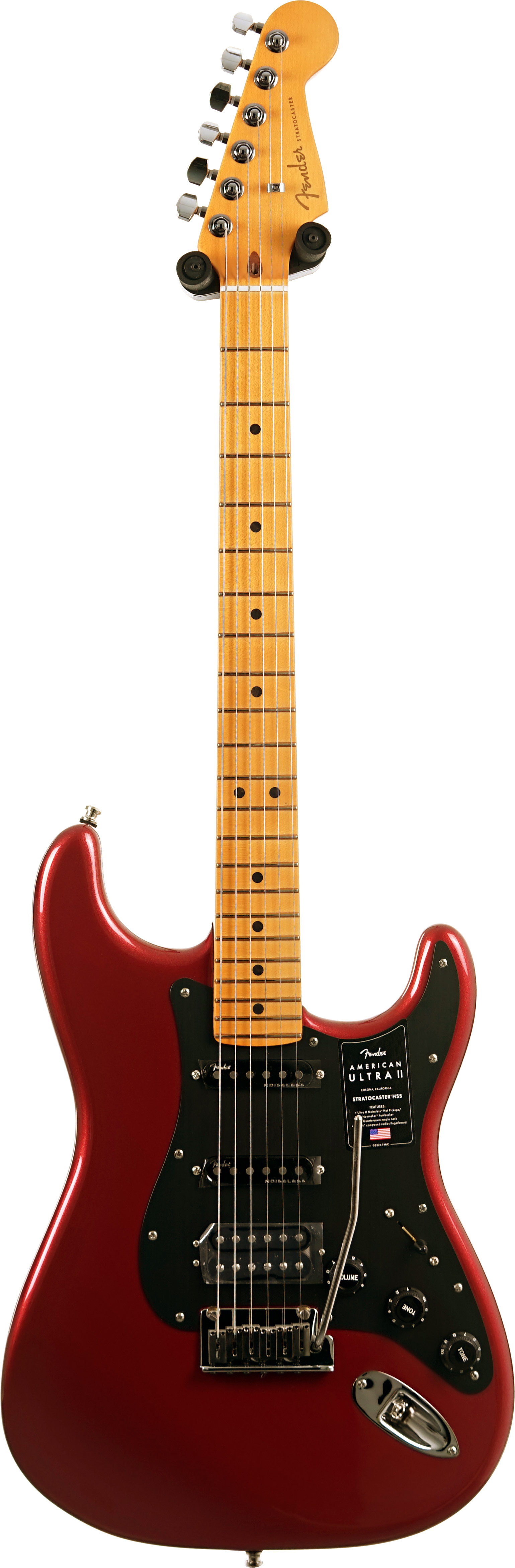 Fender American Ultra II Stratocaster HSS Maple Fingerboard Sinister Red #US25027858