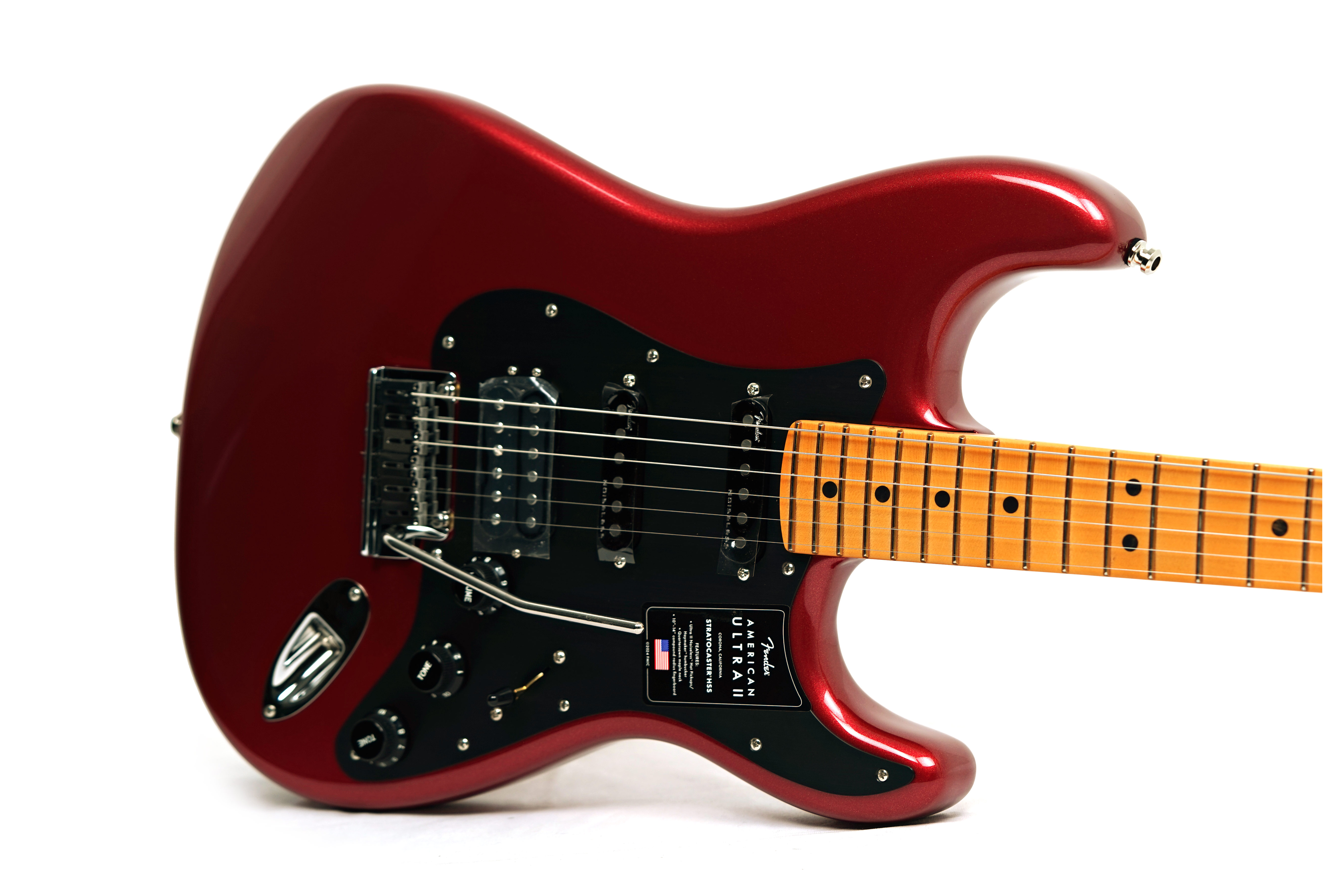 Fender American Ultra II Stratocaster HSS Maple Fingerboard Sinister Red #US25027858