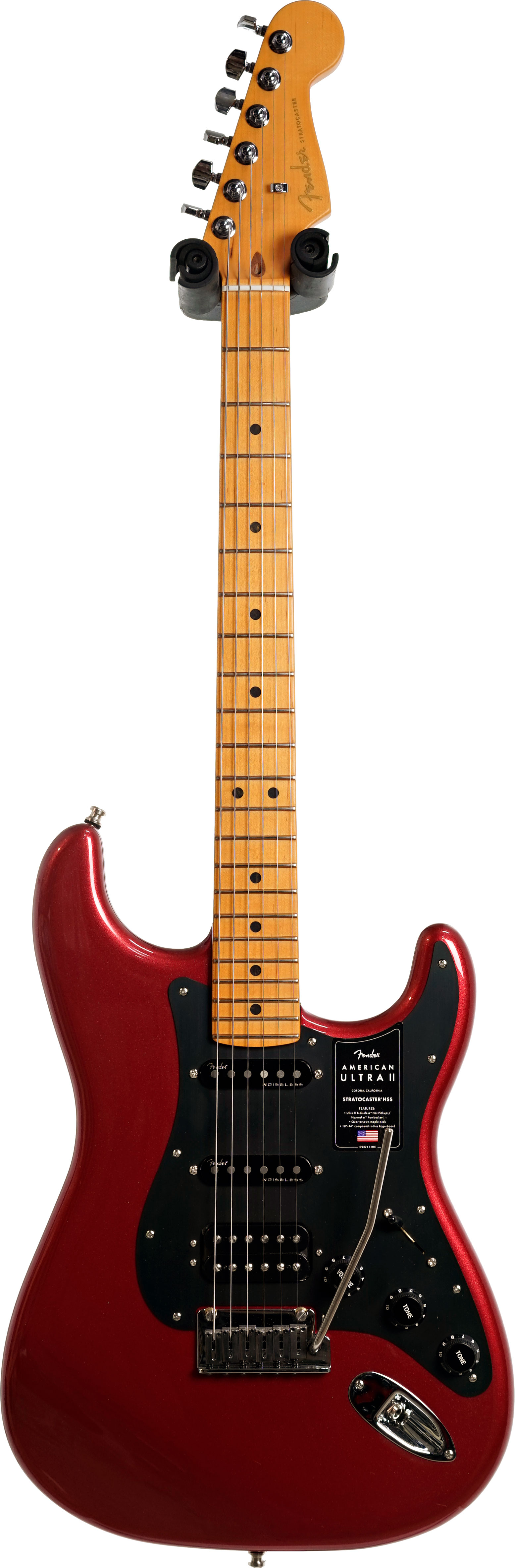 Fender American Ultra II Stratocaster HSS Maple Fingerboard Sinister Red (Nearly New) #US25025196