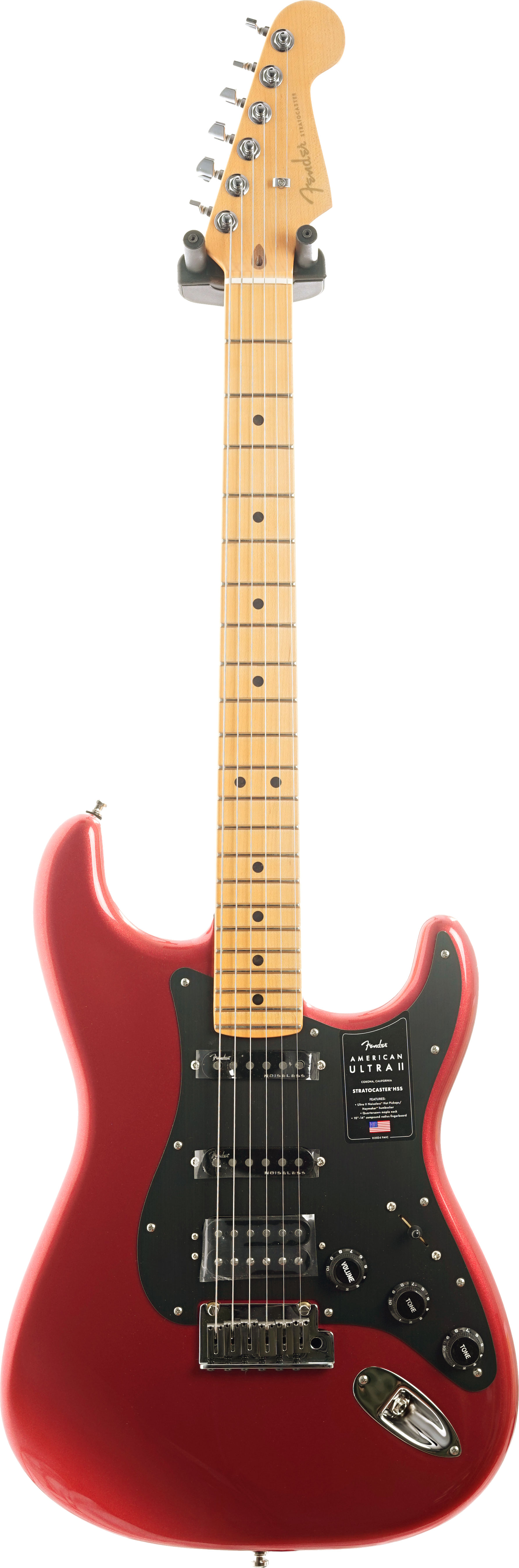 Fender American Ultra II Stratocaster HSS Maple Fingerboard Sinister Red #US25034190