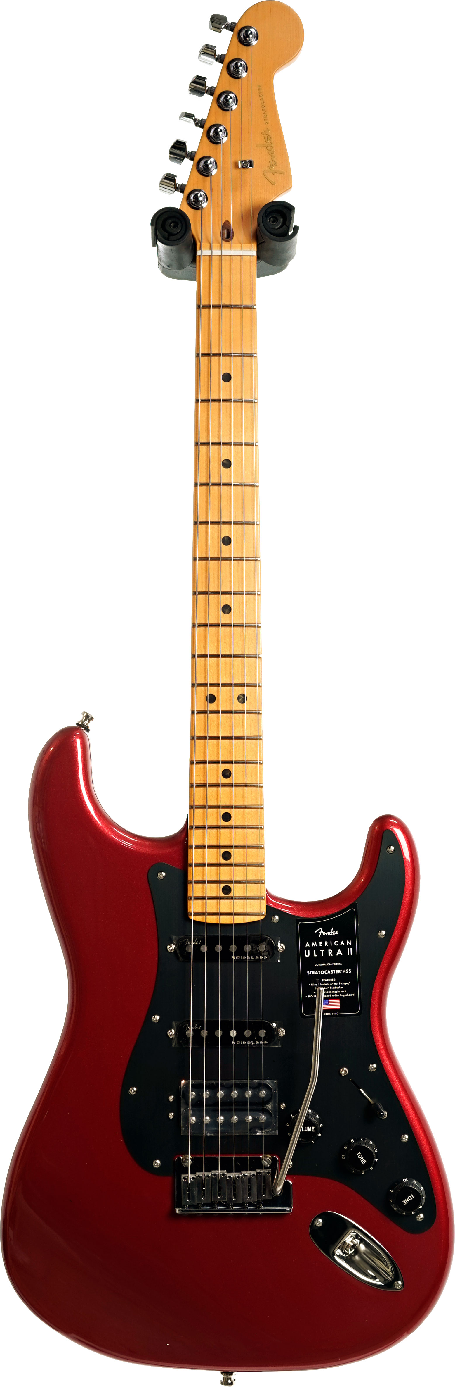 Fender American Ultra II Stratocaster HSS Maple Fingerboard Sinister Red #US26006656