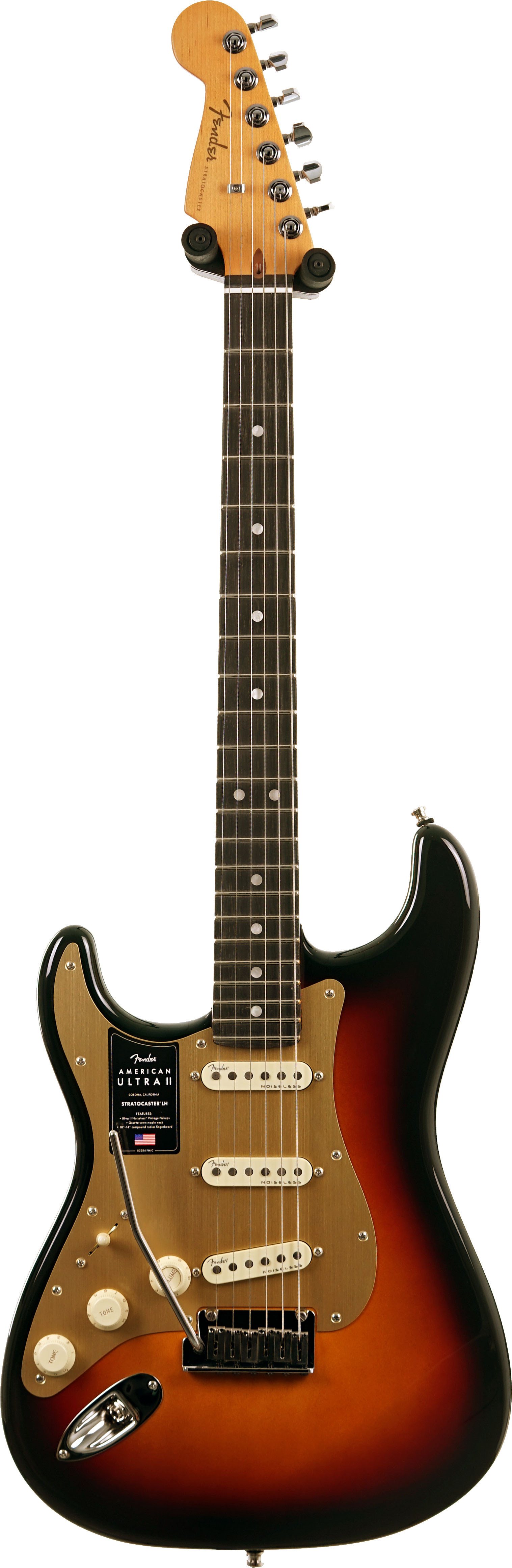 Fender American Ultra II Stratocaster Ebony Fingerboard Ultraburst Left Handed #US25005898