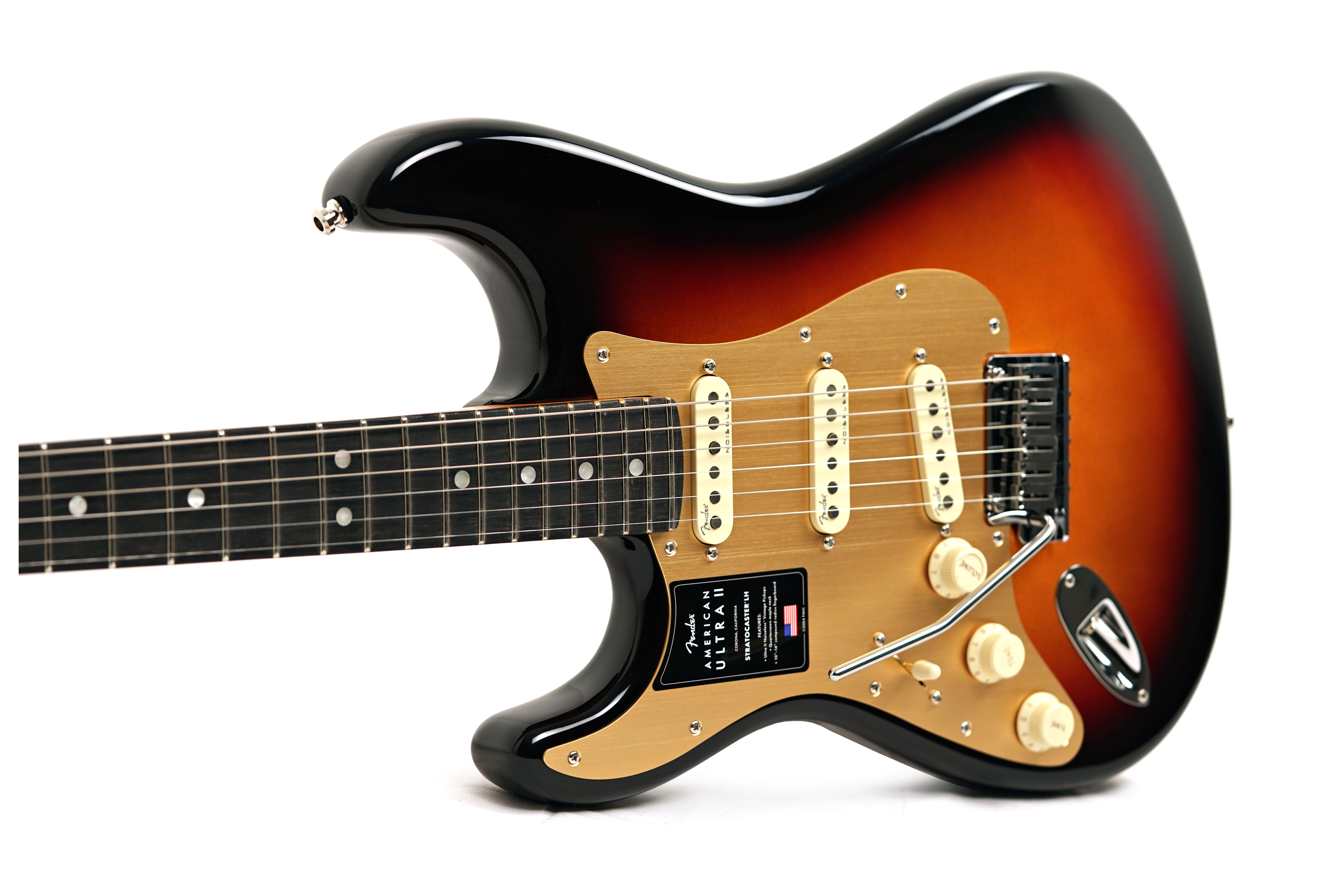 Fender American Ultra II Stratocaster Ebony Fingerboard Ultraburst Left Handed #US25005898