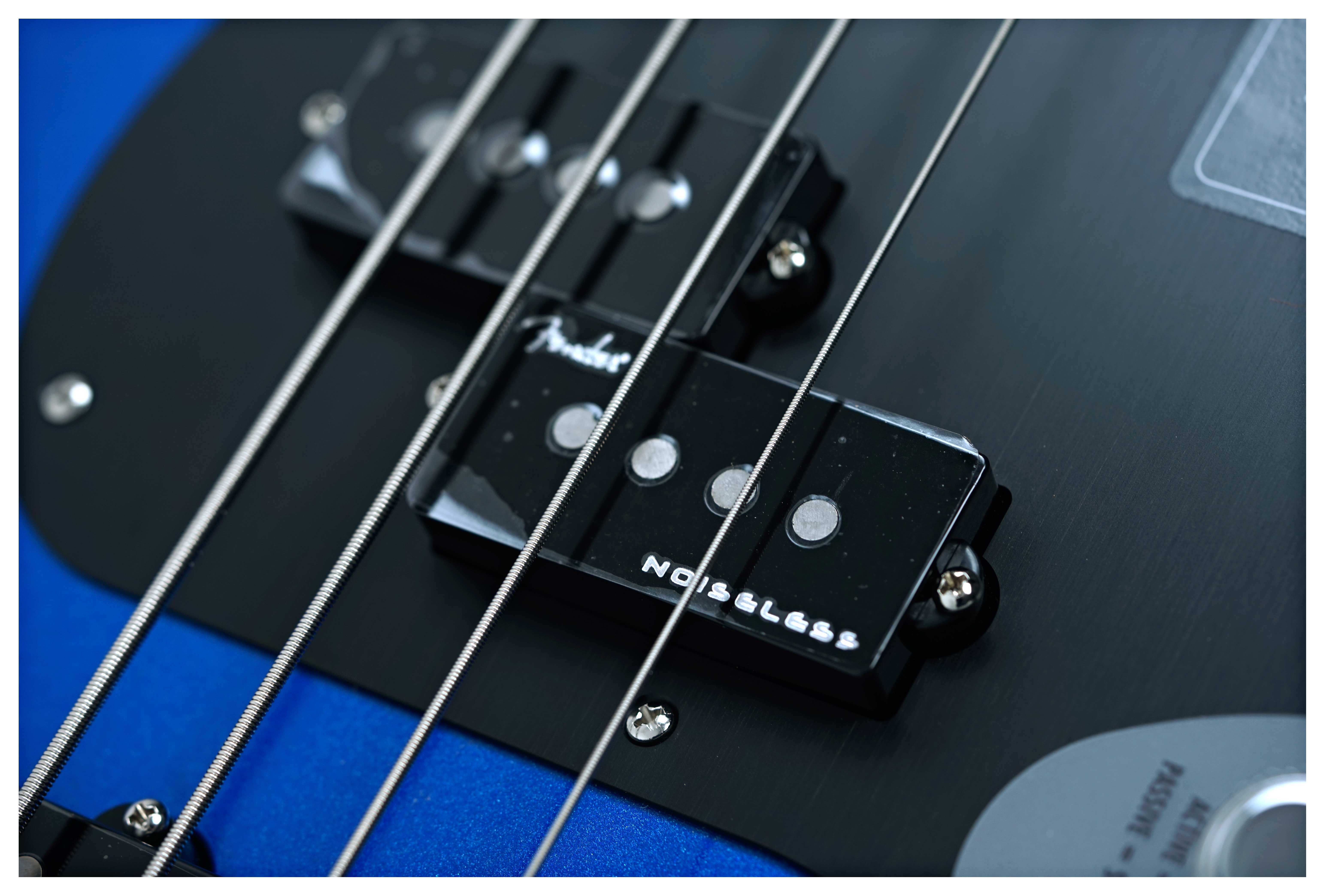 Fender American Ultra II Precision Bass Noble Blue Ebony Fingerboard #US25026842