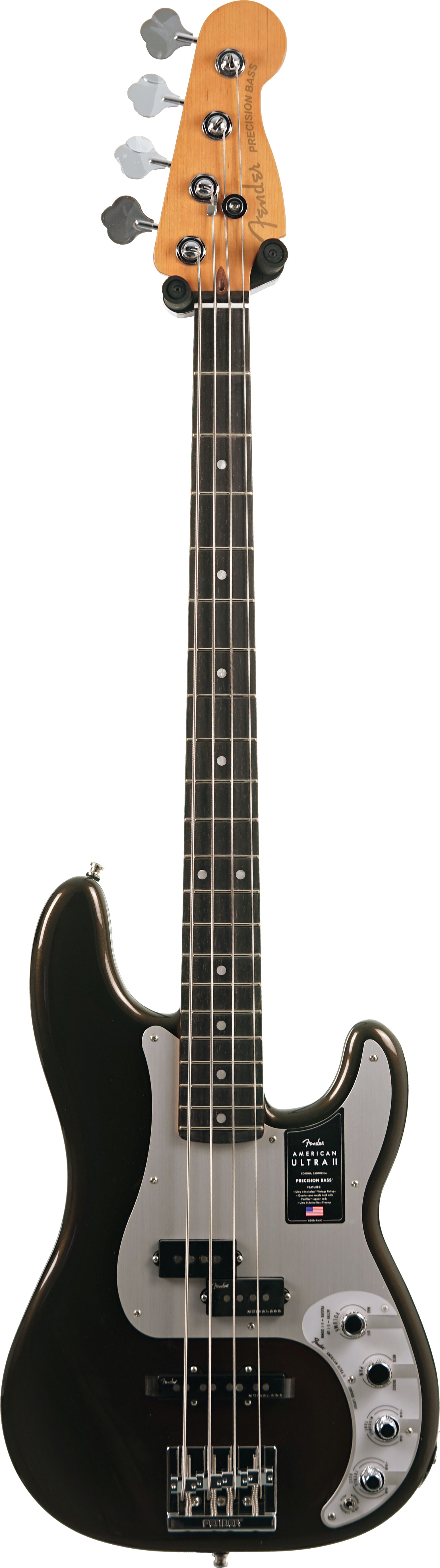 Fender American Ultra II Precision Bass Texas Tea Ebony Fingerboard #US25013379