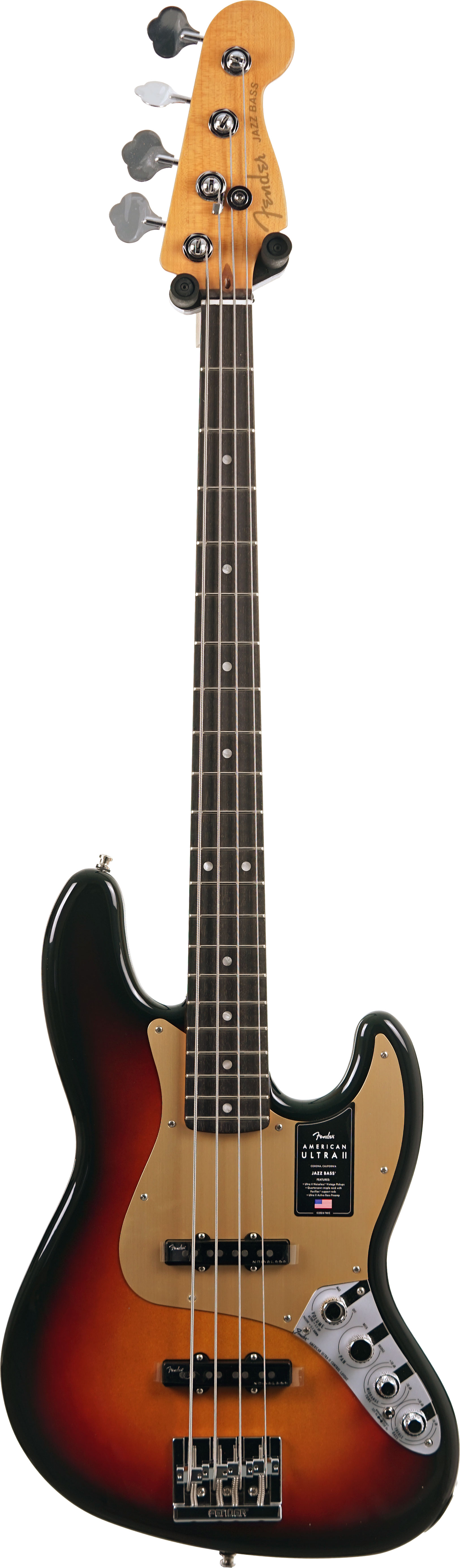 Fender American Ultra II Jazz Bass Ultraburst Ebony Fingerboard #US25016246