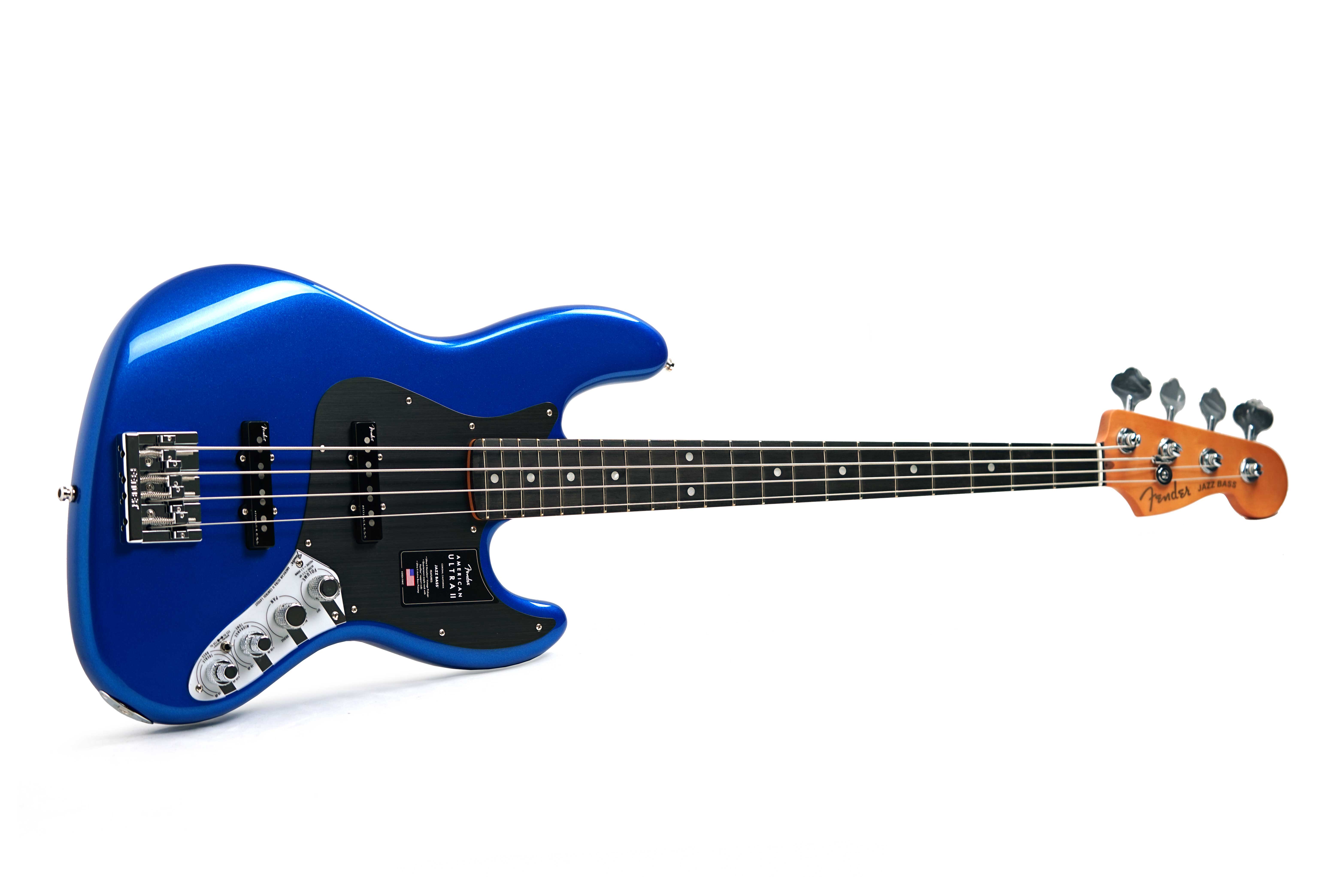 Fender American Ultra II Jazz Bass Noble Blue Ebony Fingerboard #US24021051