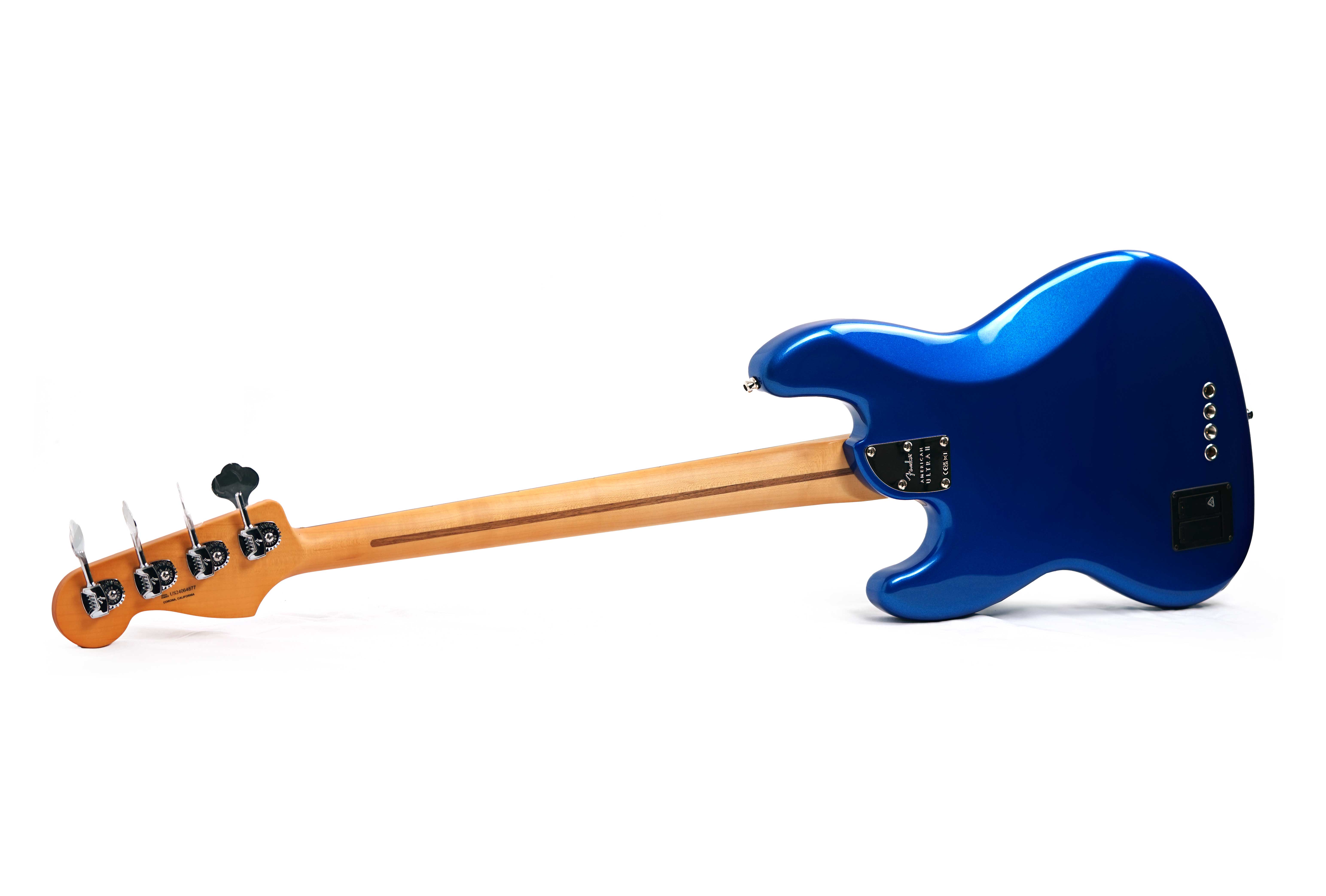 Fender American Ultra II Jazz Bass Noble Blue Ebony Fingerboard #US24064877
