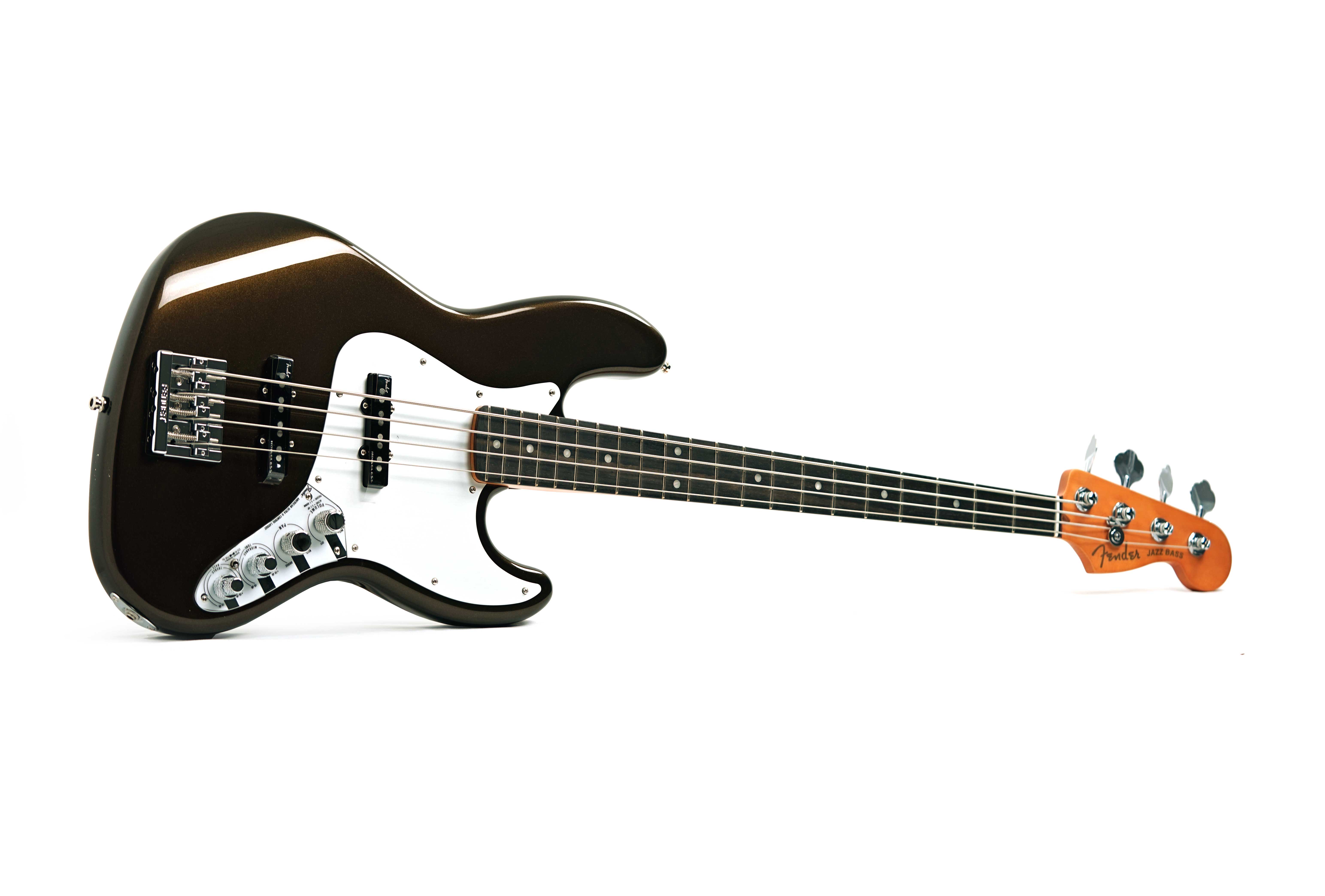 Fender American Ultra II Jazz Bass Texas Tea Ebony Fingerboard #US25015497