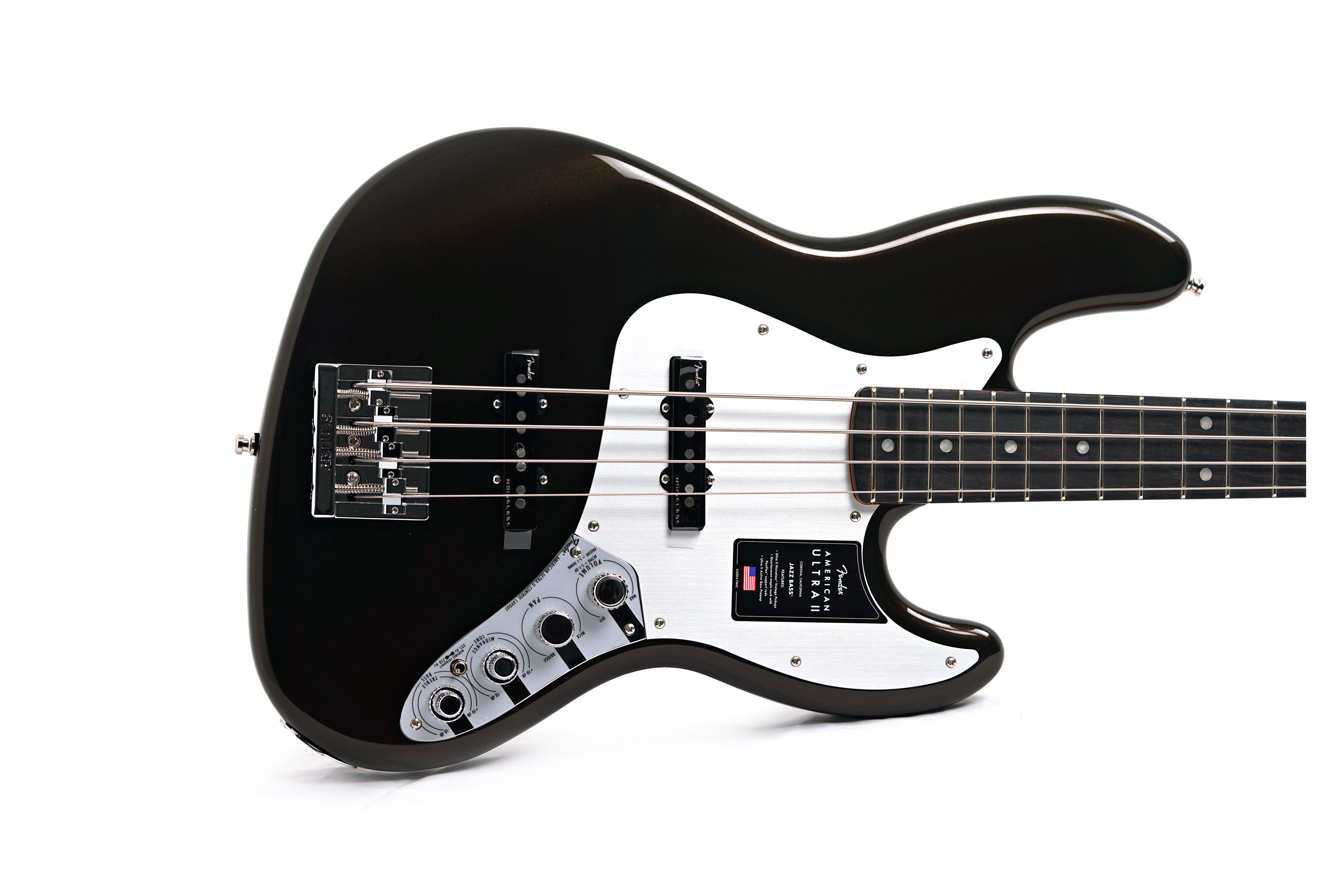 Fender American Ultra II Jazz Bass Texas Tea Ebony Fingerboard #US25014512