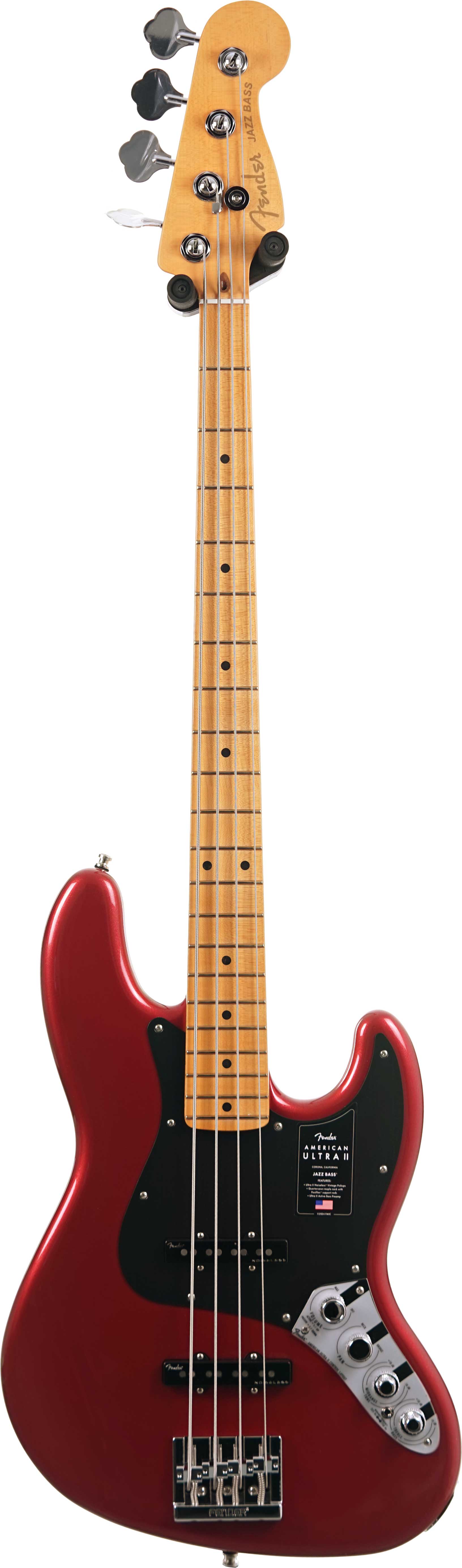 Fender American Ultra II Jazz Bass Sinister Red Maple Fingerboard (Nearly New) #US24008399