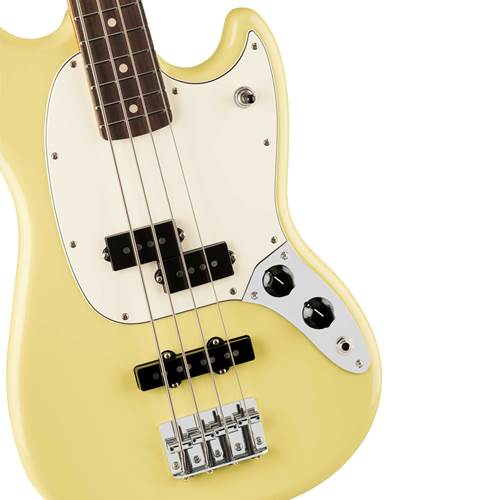 Fender Player II Mustang Bass PJ Hialeah Yellow Rosewood Fingerboard Fender Player II Mustang Bass PJ Hialeah Yellow Rosewood Fingerboard