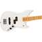 Fender Player II Mustang Bass PJ Polar White Maple Fingerboard Front View