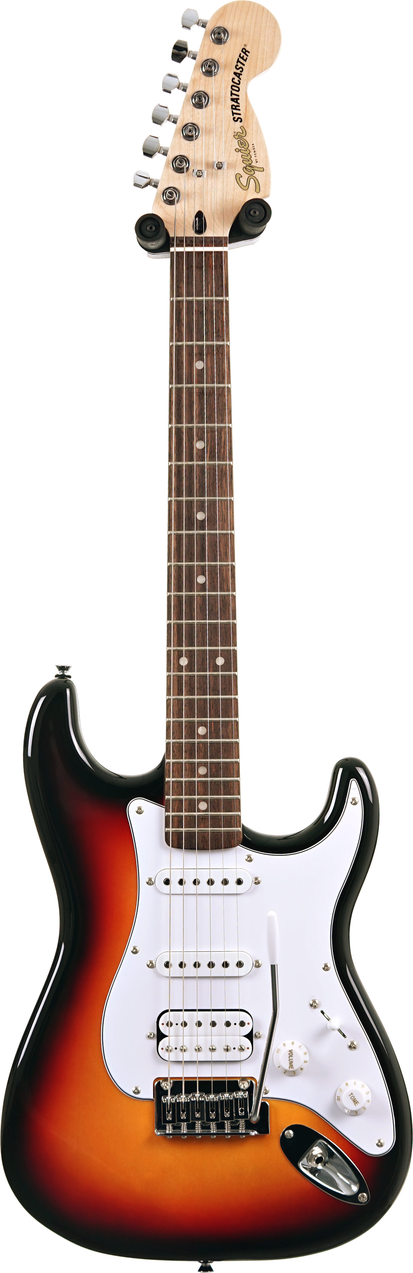Squier Affinity Series Stratocaster Junior HSS Laurel Fingerboard White Pickguard 3 Colour Sunburst (Ex-Demo) #CYKJ24004296