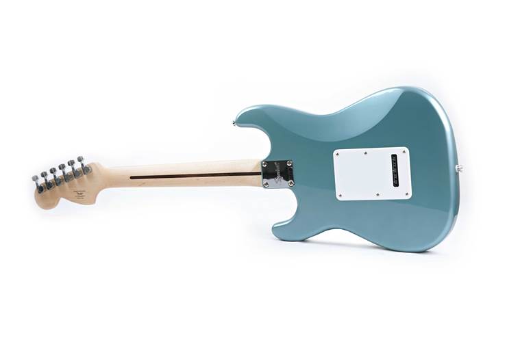 Squier Affinity Series Stratocaster Junior HSS Indian Laurel Fingerboard White Pickguard Ice Blue Metallic Squier Affinity Series Stratocaster Junior HSS Indian Laurel Fingerboard White Pickguard Ice Blue Metallic