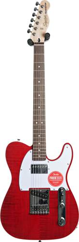 Squier Affinity Series Telecaster FMT SH Indian Laurel Fingerboard White Pickguard Crimson Red Transparent Squier Affinity Series Telecaster FMT SH Indian Laurel Fingerboard White Pickguard Crimson Red Transparent