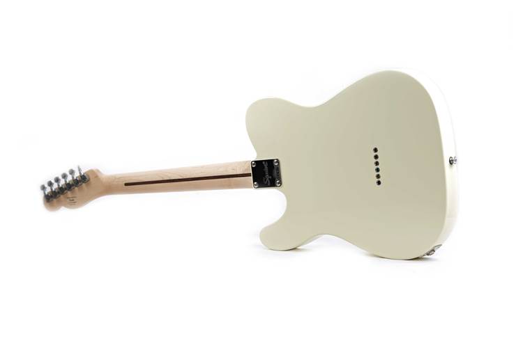 Squier Affinity Series Telecaster Thinline Indian Laurel Fingerboard Black Pickguard Olympic White Squier Affinity Series Telecaster Thinline Indian Laurel Fingerboard Black Pickguard Olympic White