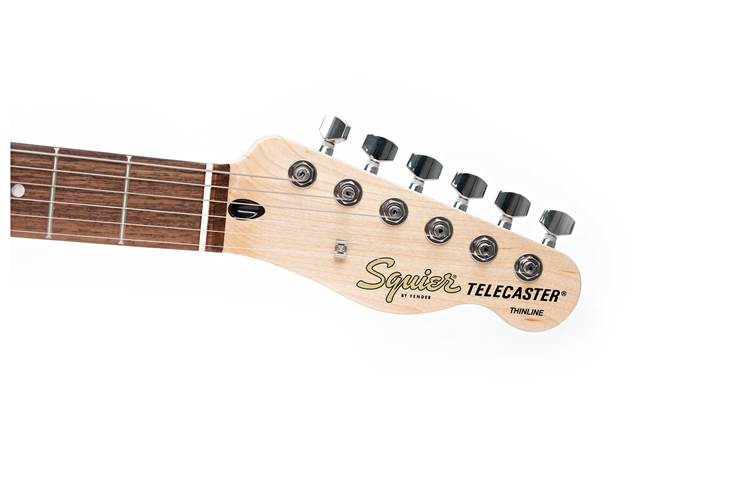 Squier Affinity Series Telecaster Thinline Indian Laurel Fingerboard Black Pickguard Olympic White Squier Affinity Series Telecaster Thinline Indian Laurel Fingerboard Black Pickguard Olympic White