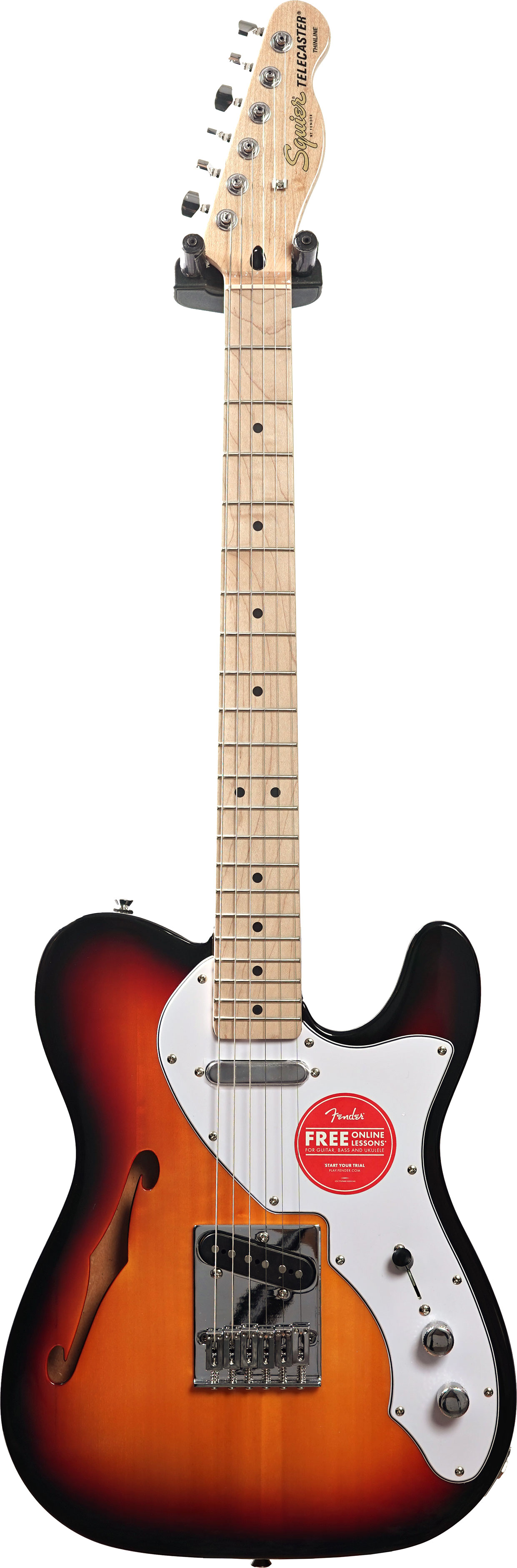 Squier Affinity Series Telecaster Thinline White Pickguard 3-Colour Sunburst Maple Fingerboard (Ex-Demo) #CYKF24007556