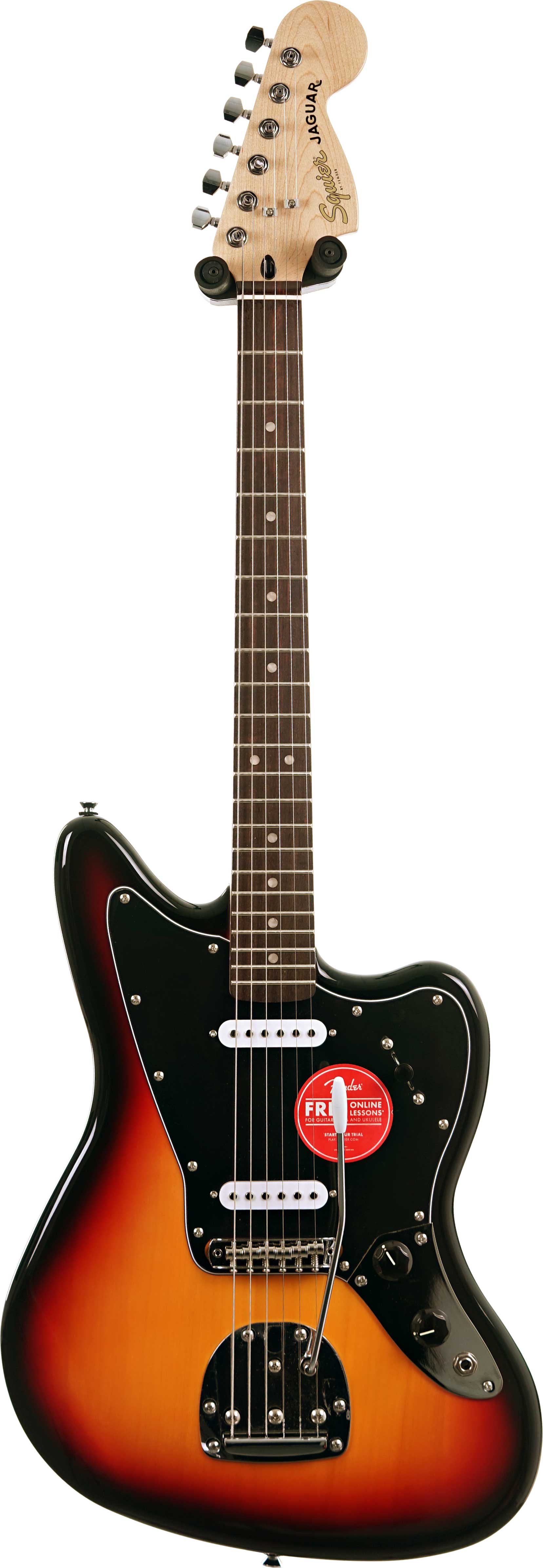 Squier Affinity Series Jaguar Indian Laurel Fingerboard Black Pickguard 3-Colour Sunburst (Ex-Demo) #CYKF25005199