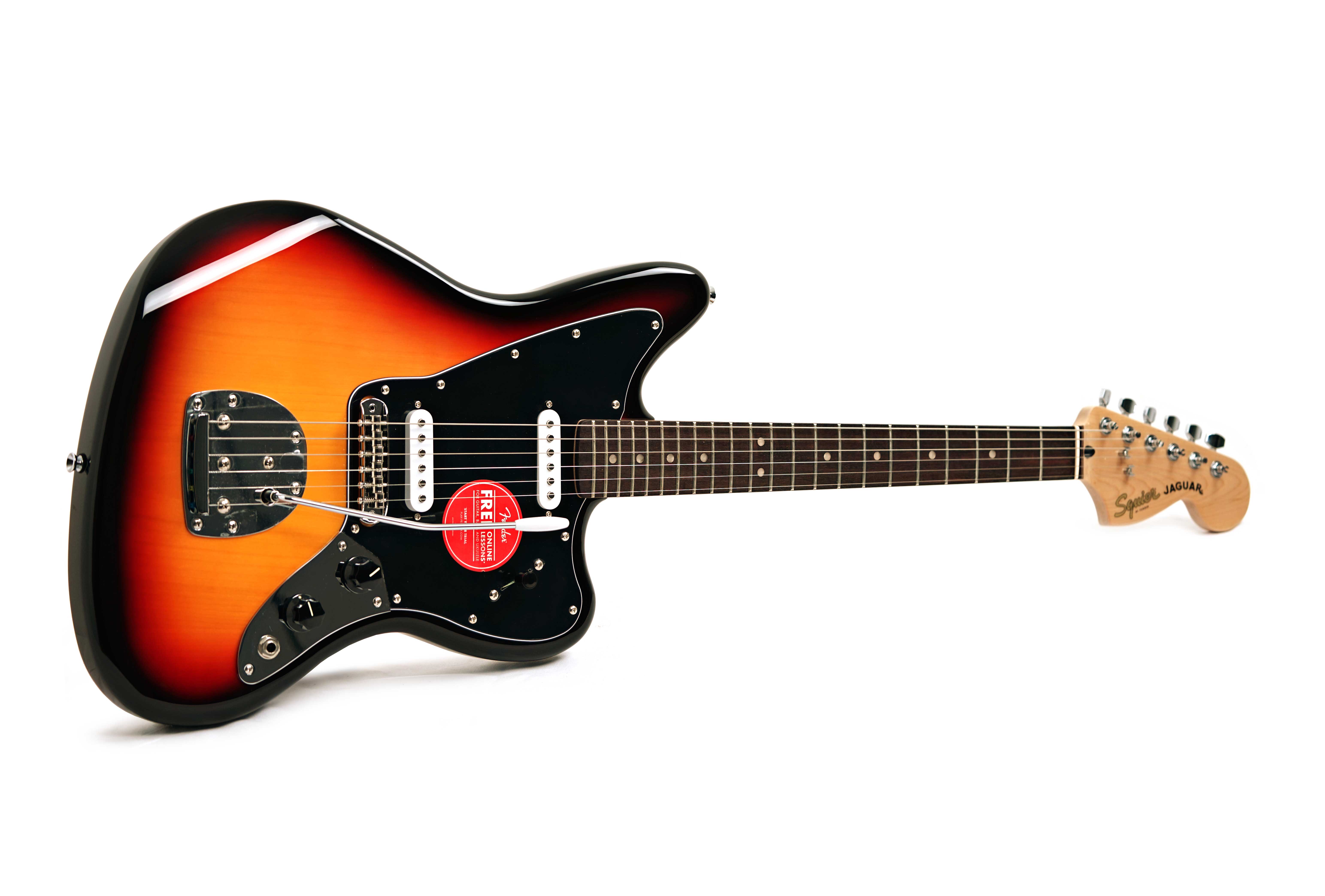 Squier Affinity Series Jaguar Indian Laurel Fingerboard Black Pickguard 3-Colour Sunburst (Ex-Demo) #CYKF25005199