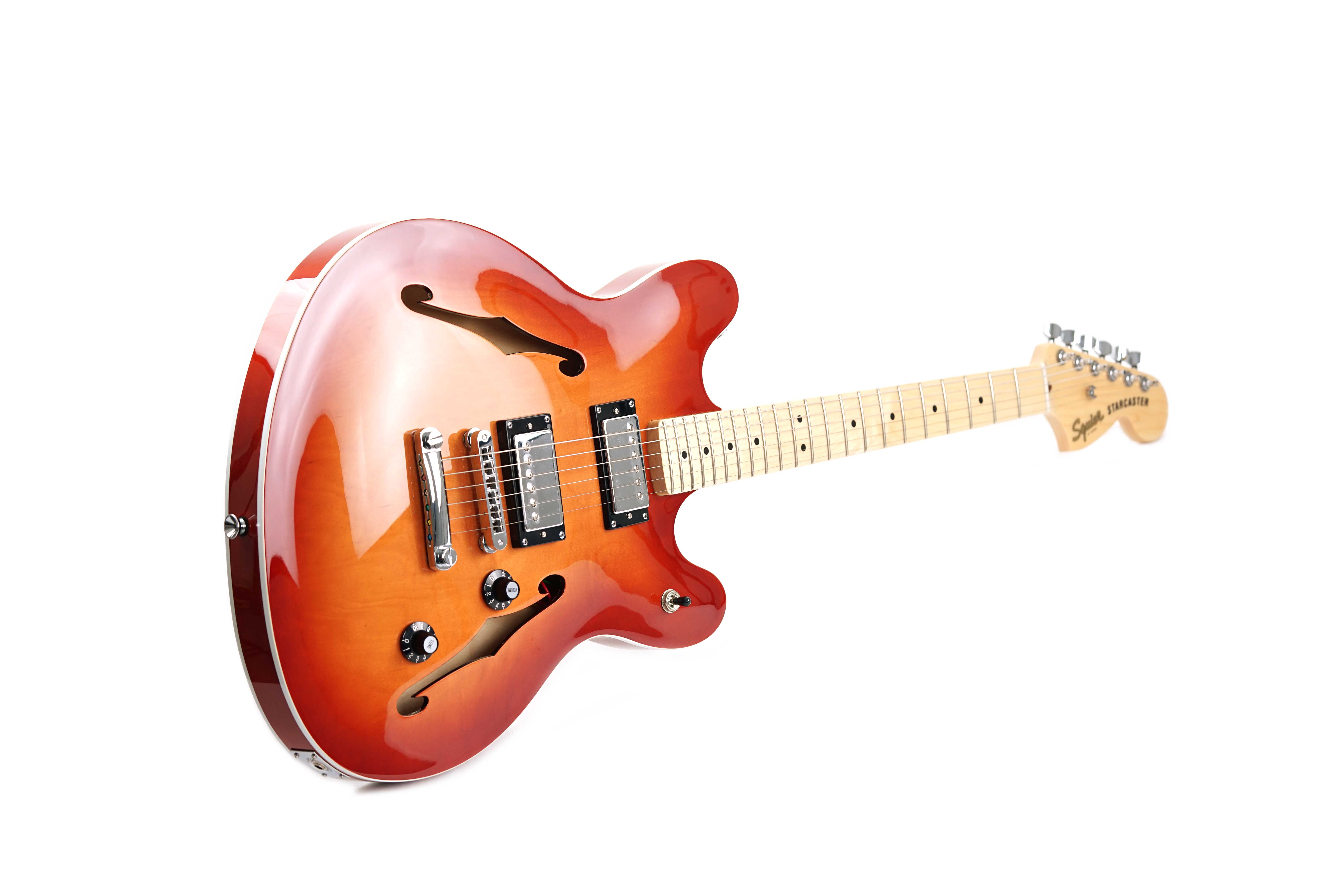 Squier Affinity Series Starcaster Deluxe Sienna Sunburst Maple Fingerboard  | guitarguitar