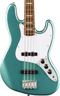 Squier Affinity Series Active Jazz Bass Indian Laurel Fingerboard White Pickguard Mystic Sea Foam Green