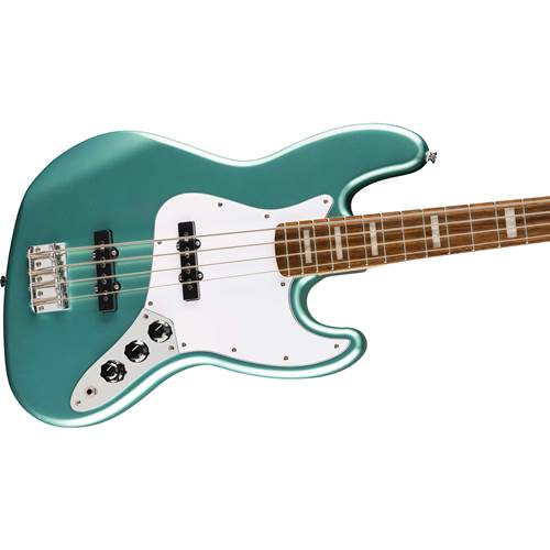 Squier Affinity Series Active Jazz Bass Indian Laurel Fingerboard White Pickguard Mystic Sea Foam Green Squier Affinity Series Active Jazz Bass Indian Laurel Fingerboard White Pickguard Mystic Sea Foam Green