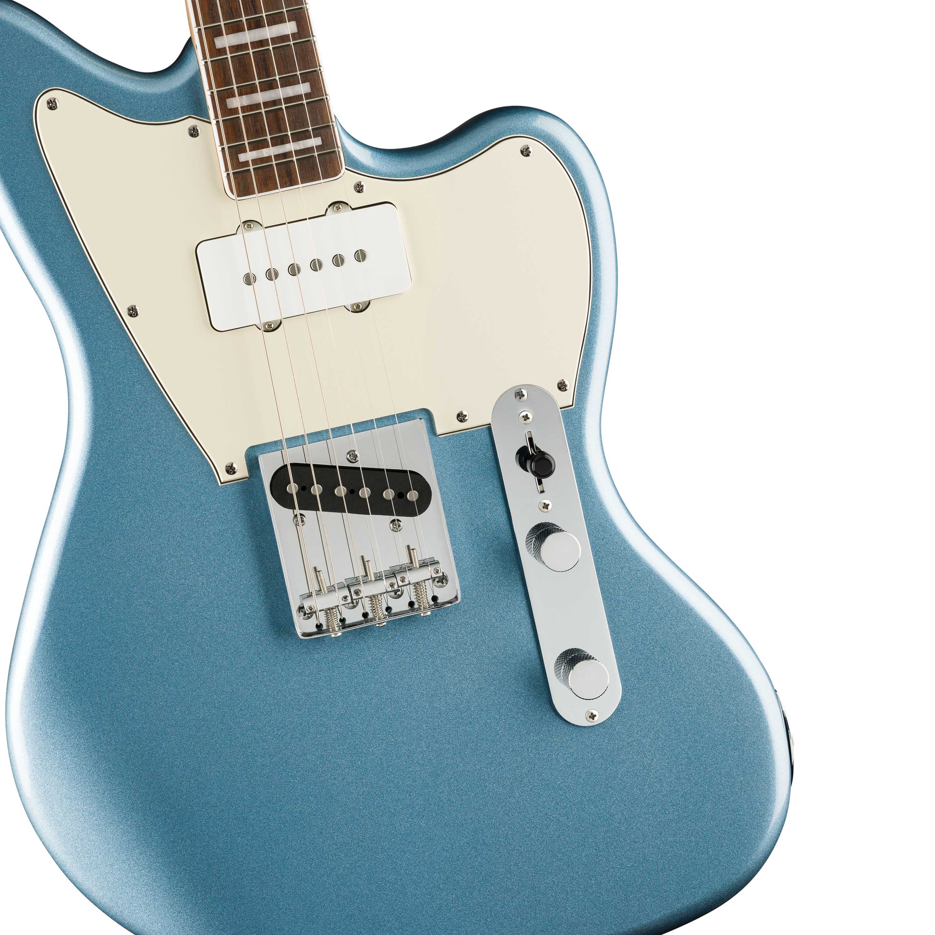 Squier Limited Edition Paranormal Offset Telecaster SJ Indian Laurel Fingerboard Parchment Pickguard Ice Blue Metallic
