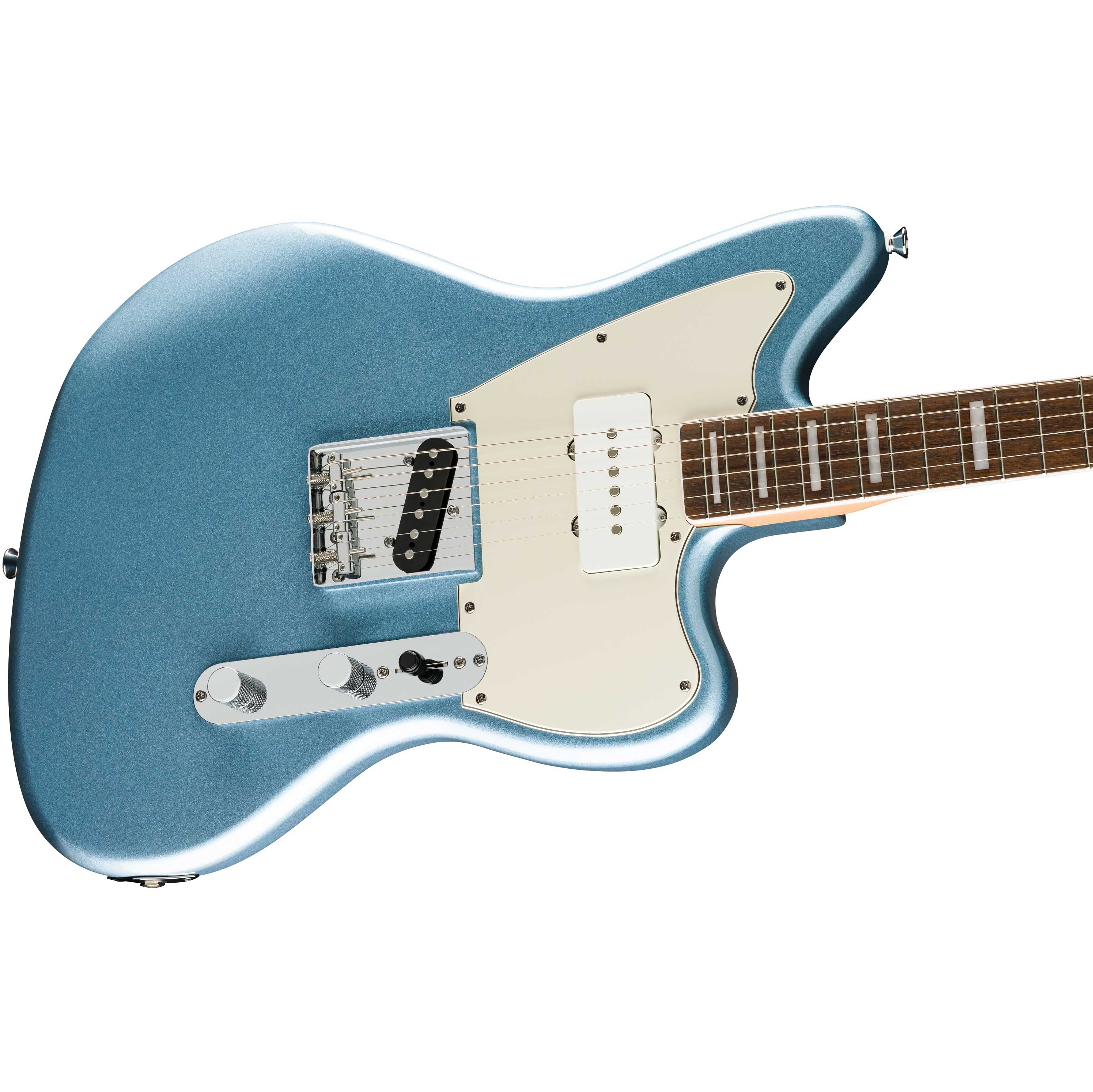 Squier Limited Edition Paranormal Offset Telecaster SJ Indian Laurel Fingerboard Parchment Pickguard Ice Blue Metallic