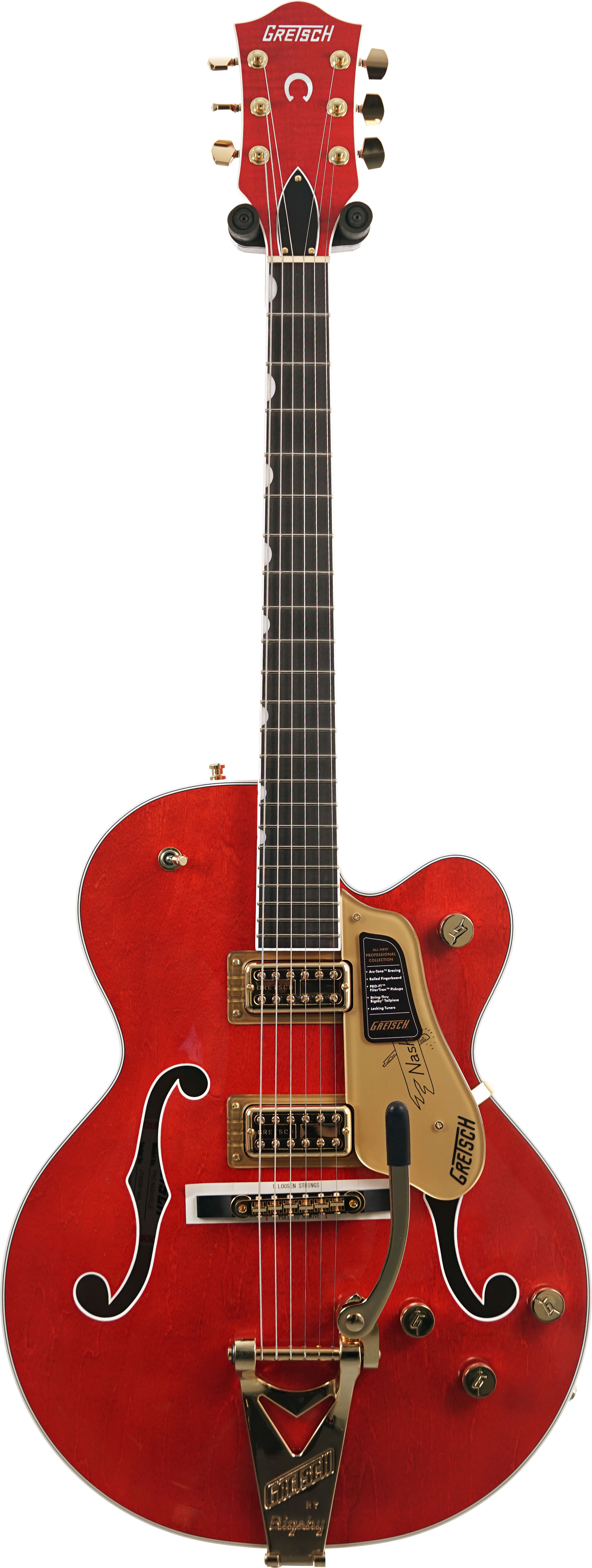 Gretsch Nashville Hollow Body Orange Stain Ebony Fingerboard #JT25061985