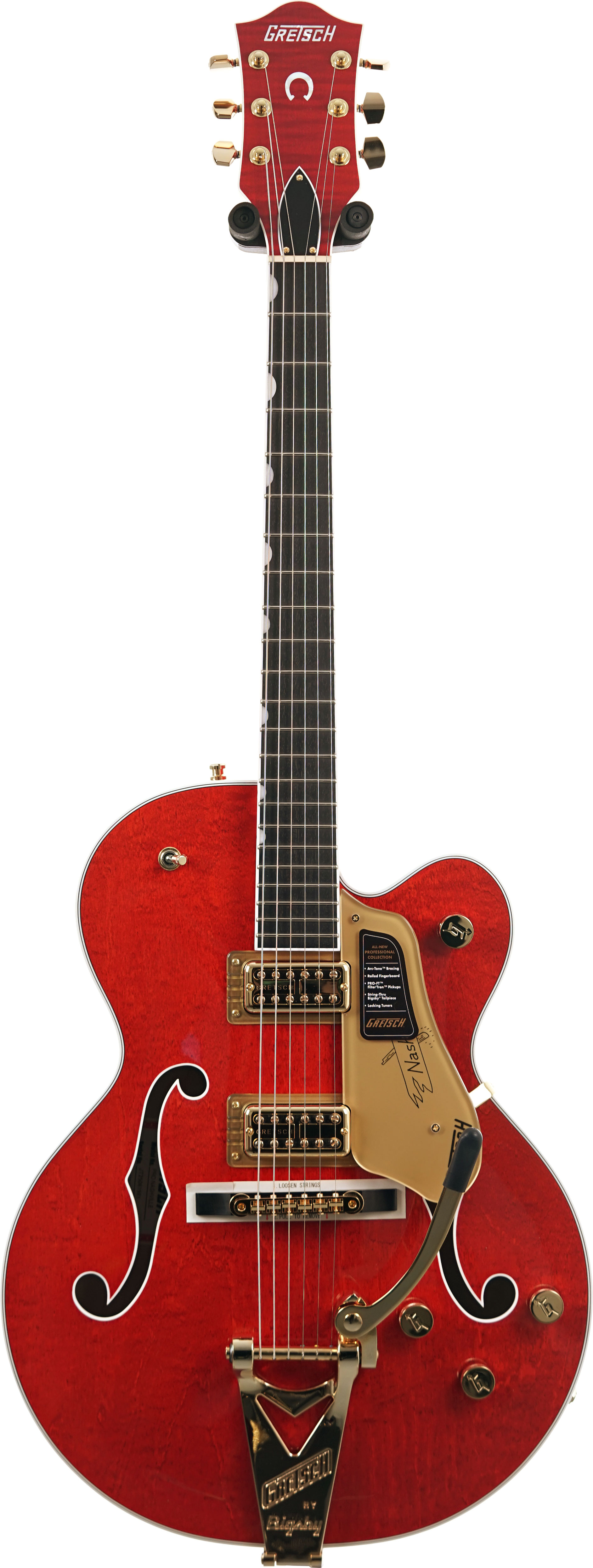 Gretsch Nashville Hollow Body Orange Stain Ebony Fingerboard #JT25061981
