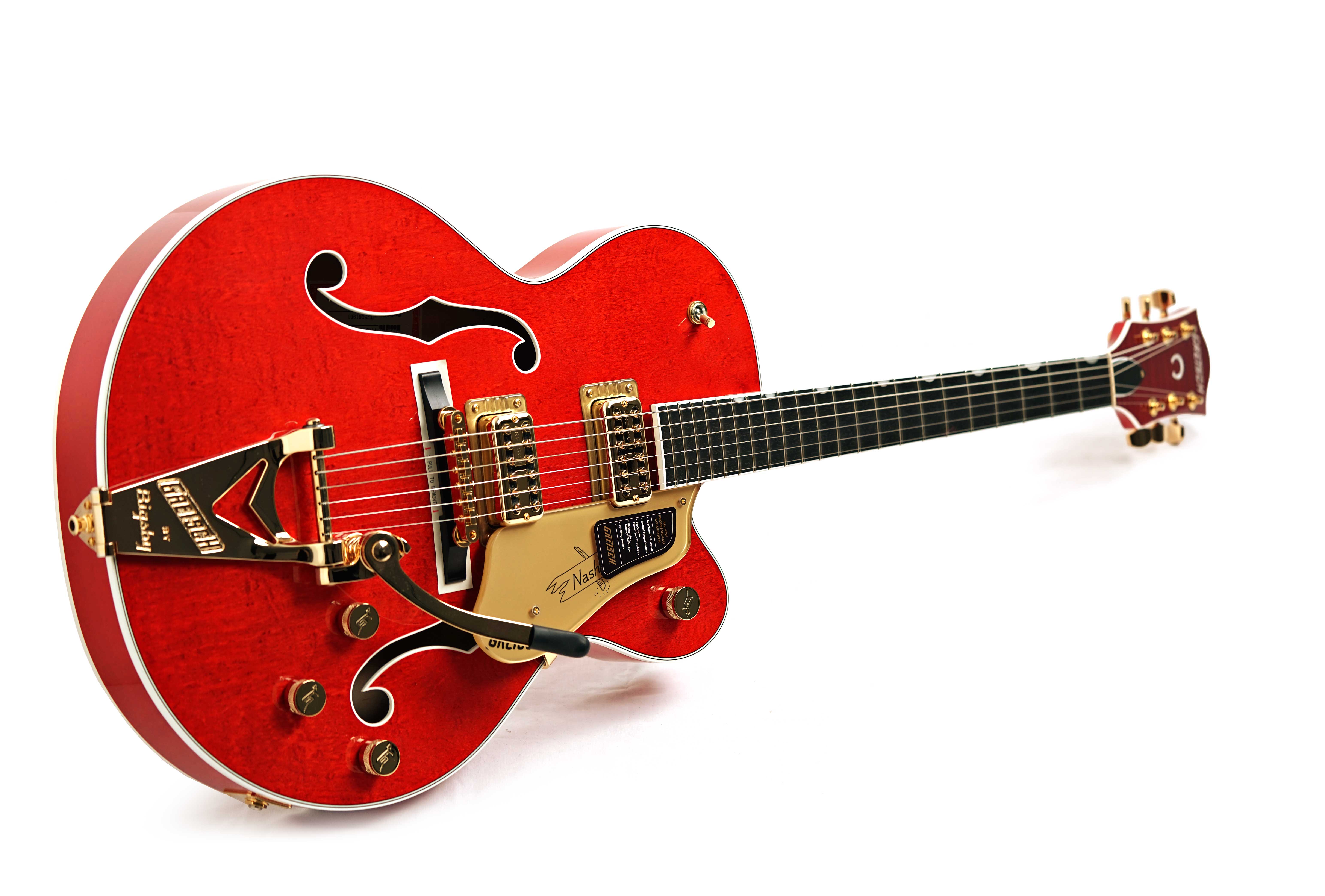 Gretsch Nashville Hollow Body Orange Stain Ebony Fingerboard #JT25061981