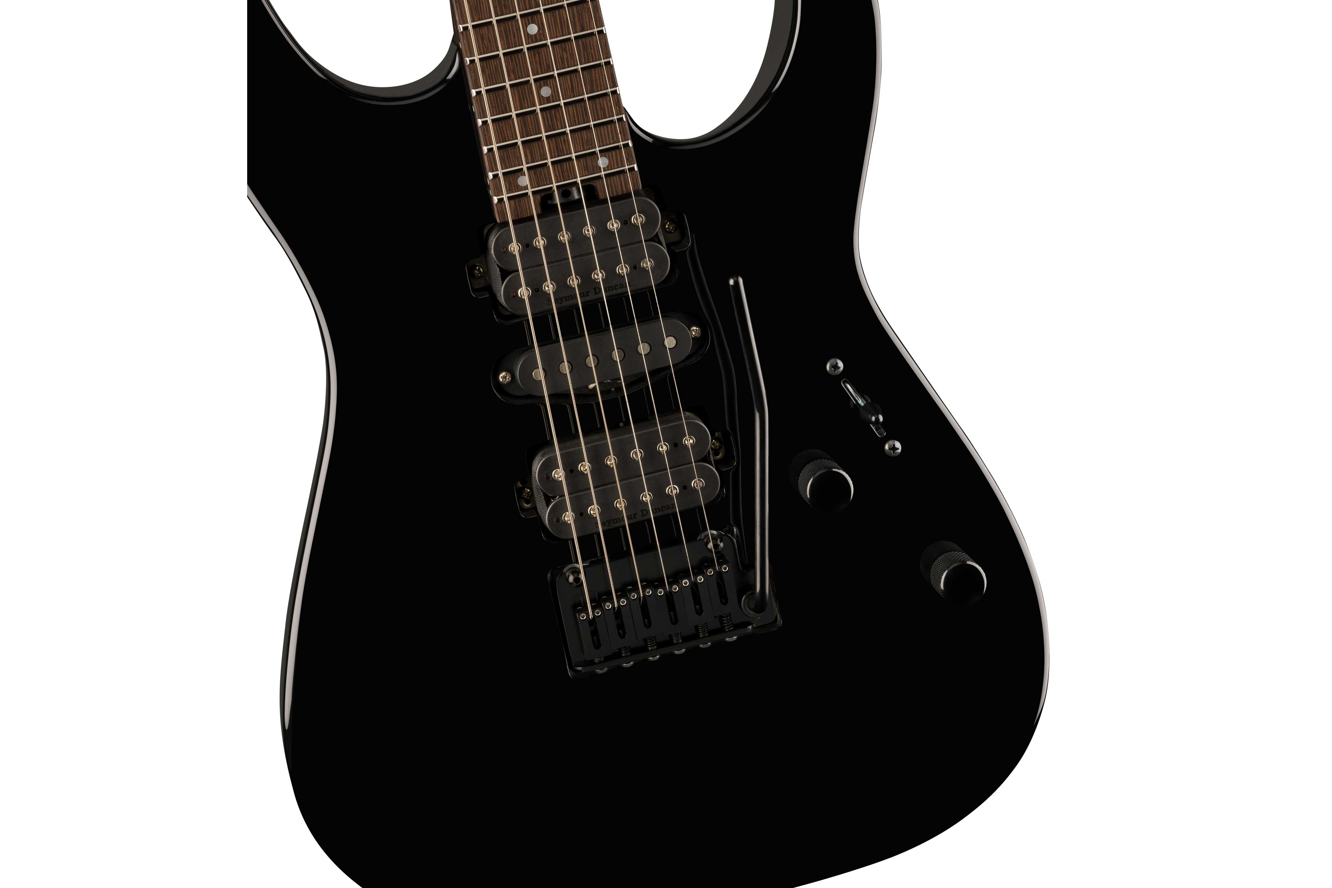 Charvel MJ DK24 HSH 2PT W Mahogany Wenge Fingerboard Black