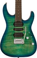 Charvel MJ DK24 HSH 2PT W Mahogany with Flame Maple Top Wenge Fingerboard Caribbean Burst