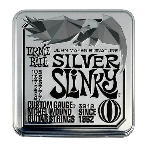 Ernie Ball 3818 John Mayer Silver Slinky 10.5-47 3 Pack Ernie Ball 3818 John Mayer Silver Slinky 10.5-47 3 Pack