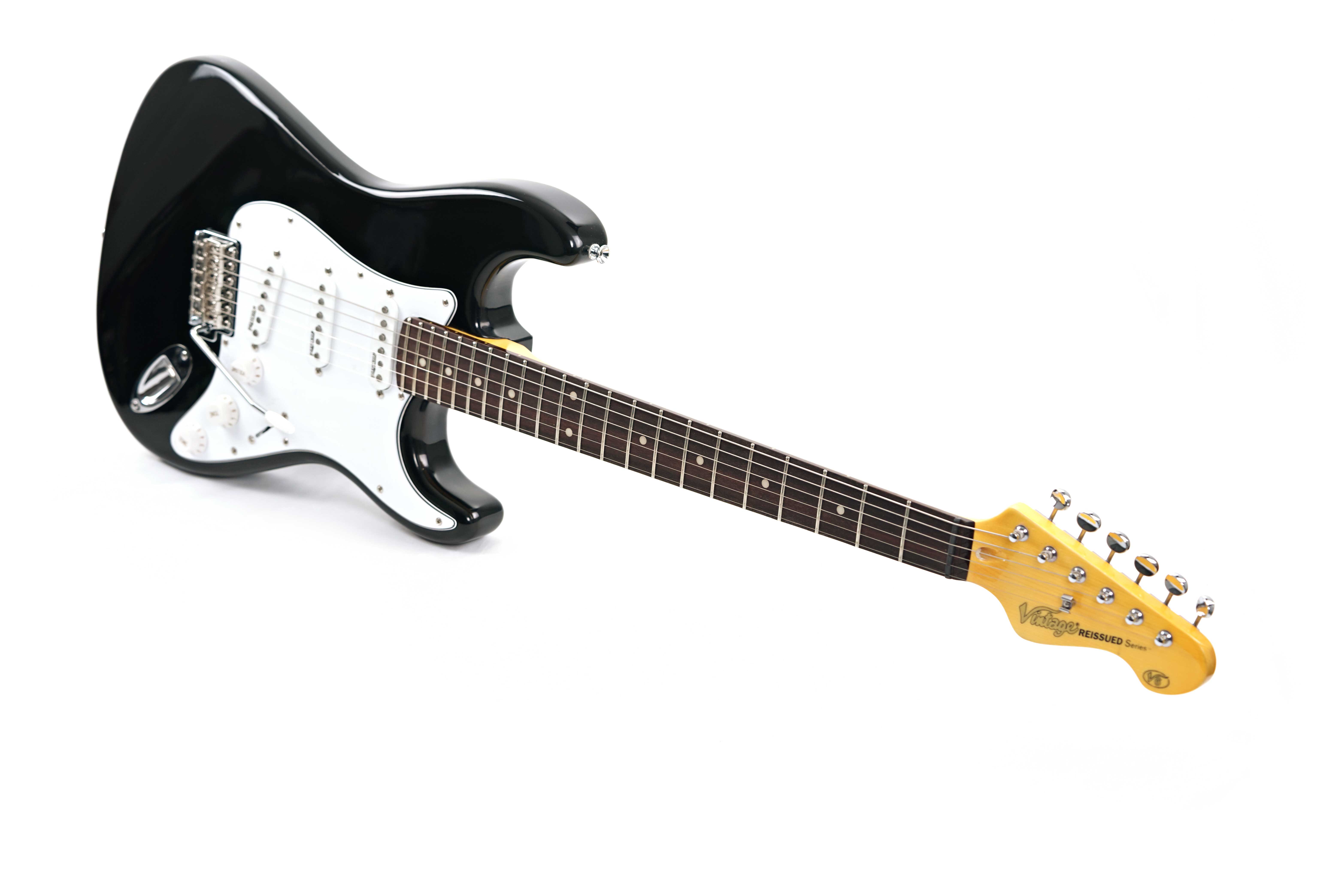 Vintage V6 ReIssued Electric Guitar Boulevard Black (Nearly New)