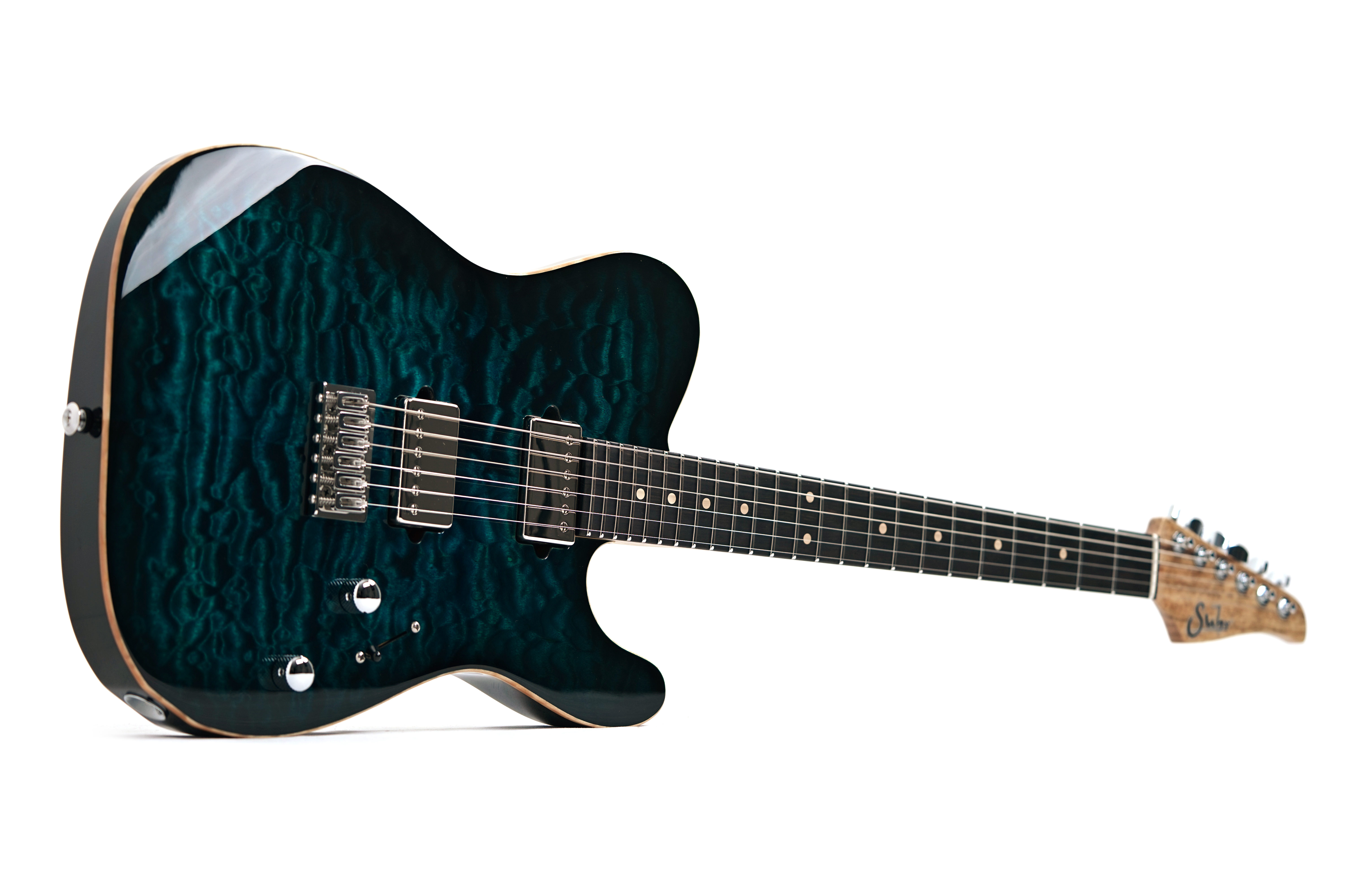 Suhr Modern T Quilt Trans Teal Burst #86460