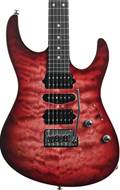 Suhr Modern Quilt Faded Trans Wine Red Burst #86465